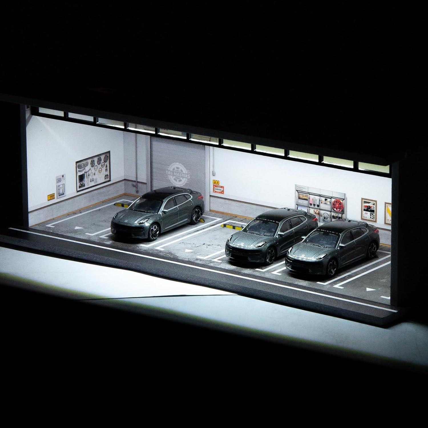 Caja de exhibición Gtcwmx para autos 1:64 con LED