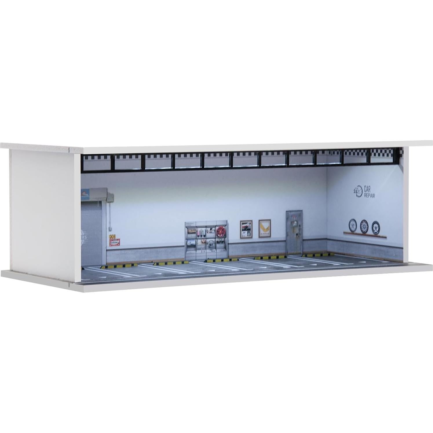 Caja de exhibición Gtcwmx para autos 1:64 con LED