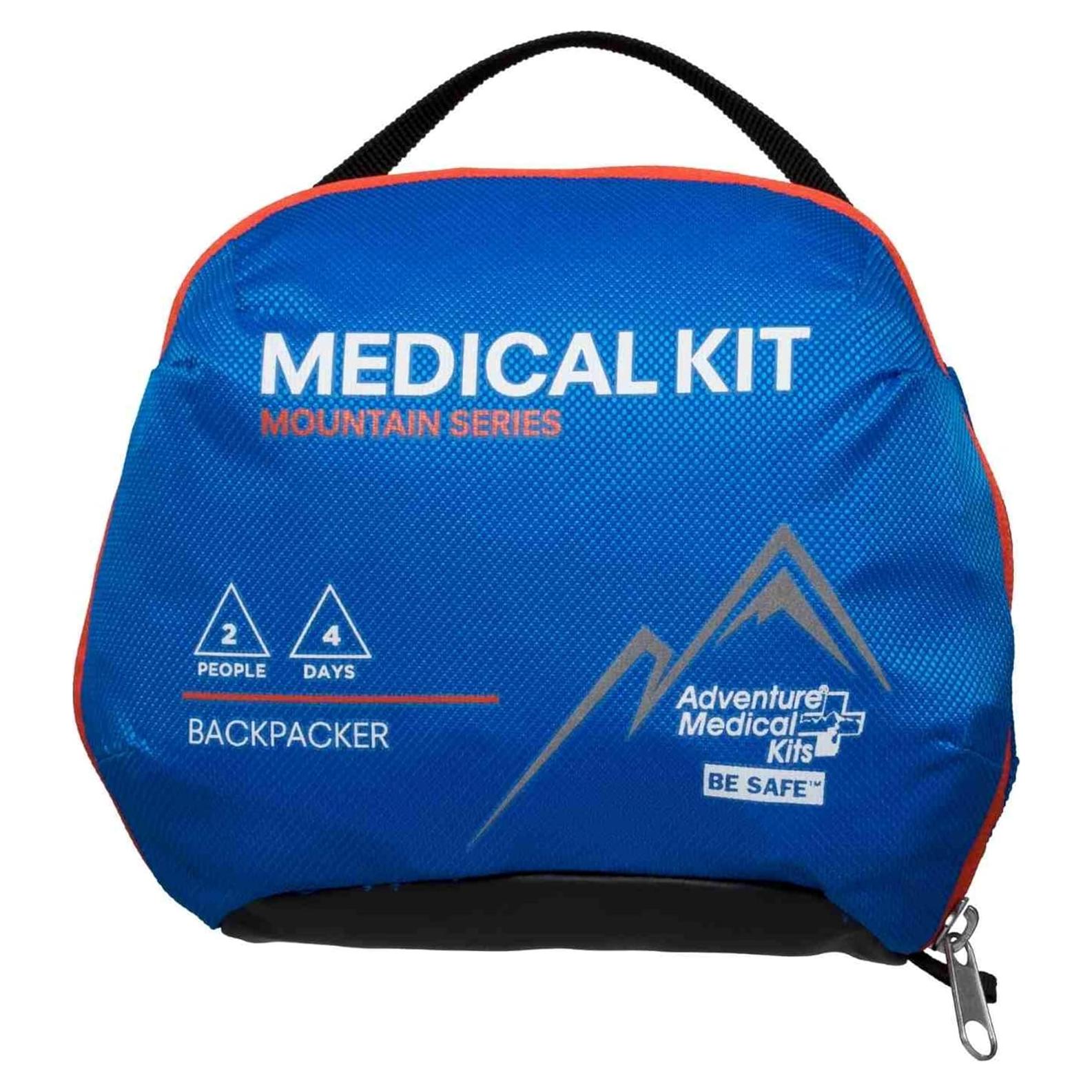 Kit Médico de Primeros Auxilios Adventure Medical Kits - Mochilero - Para 2 Personas - 4 Días - Azul/Naranja