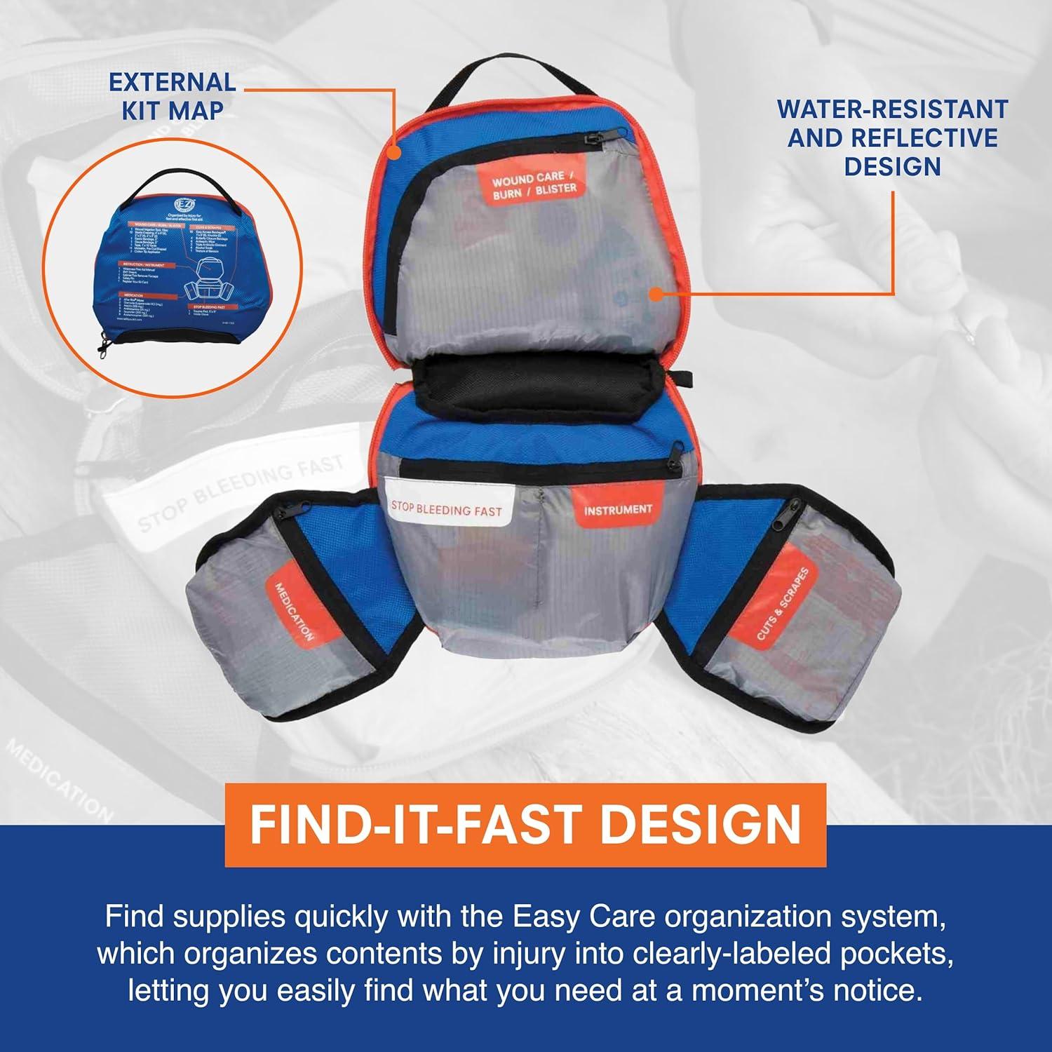 Kit Médico de Primeros Auxilios Adventure Medical Kits - Mochilero - Para 2 Personas - 4 Días - Azul/Naranja