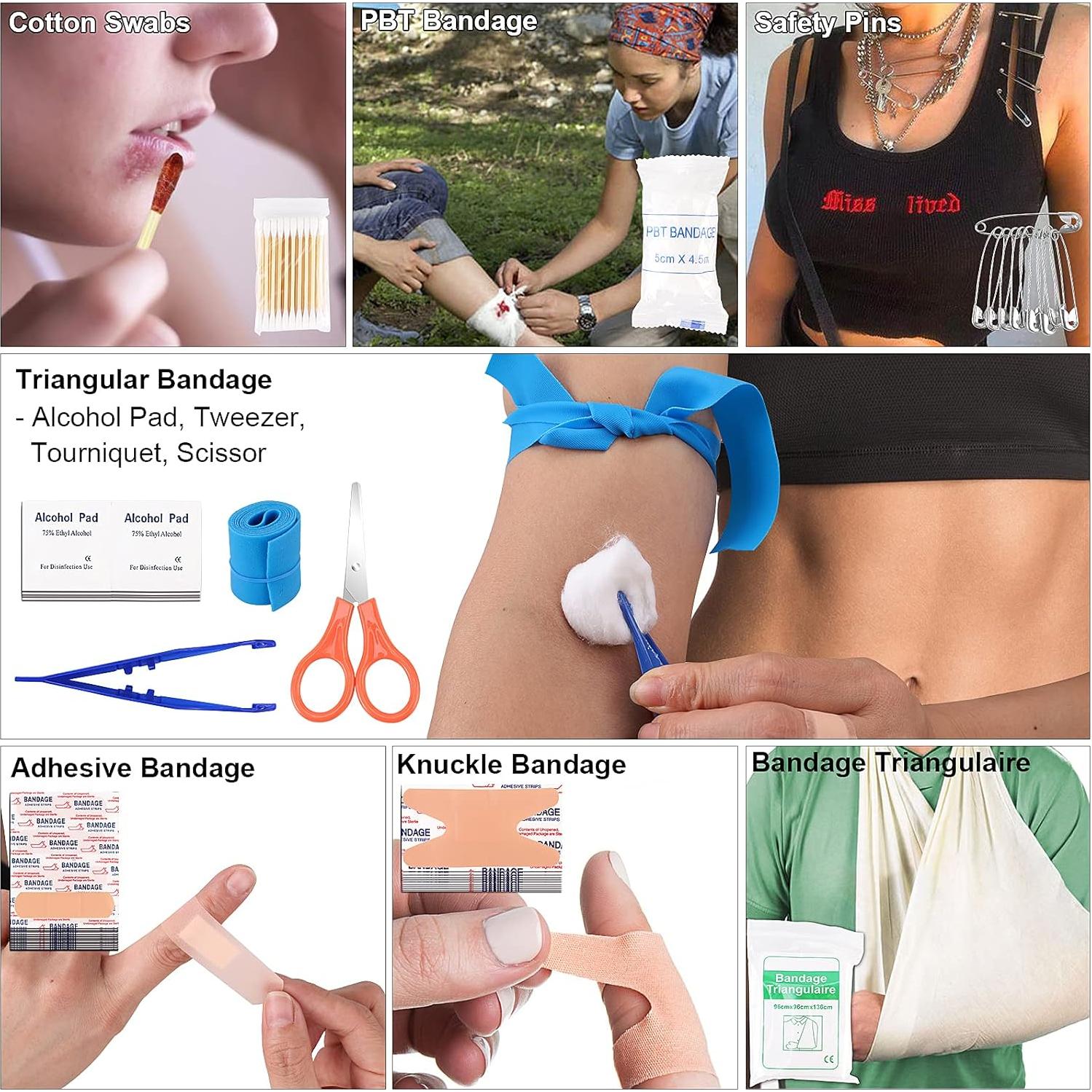 Kit de Supervivencia LUXMOM 142 Piezas con Primeros Auxilios