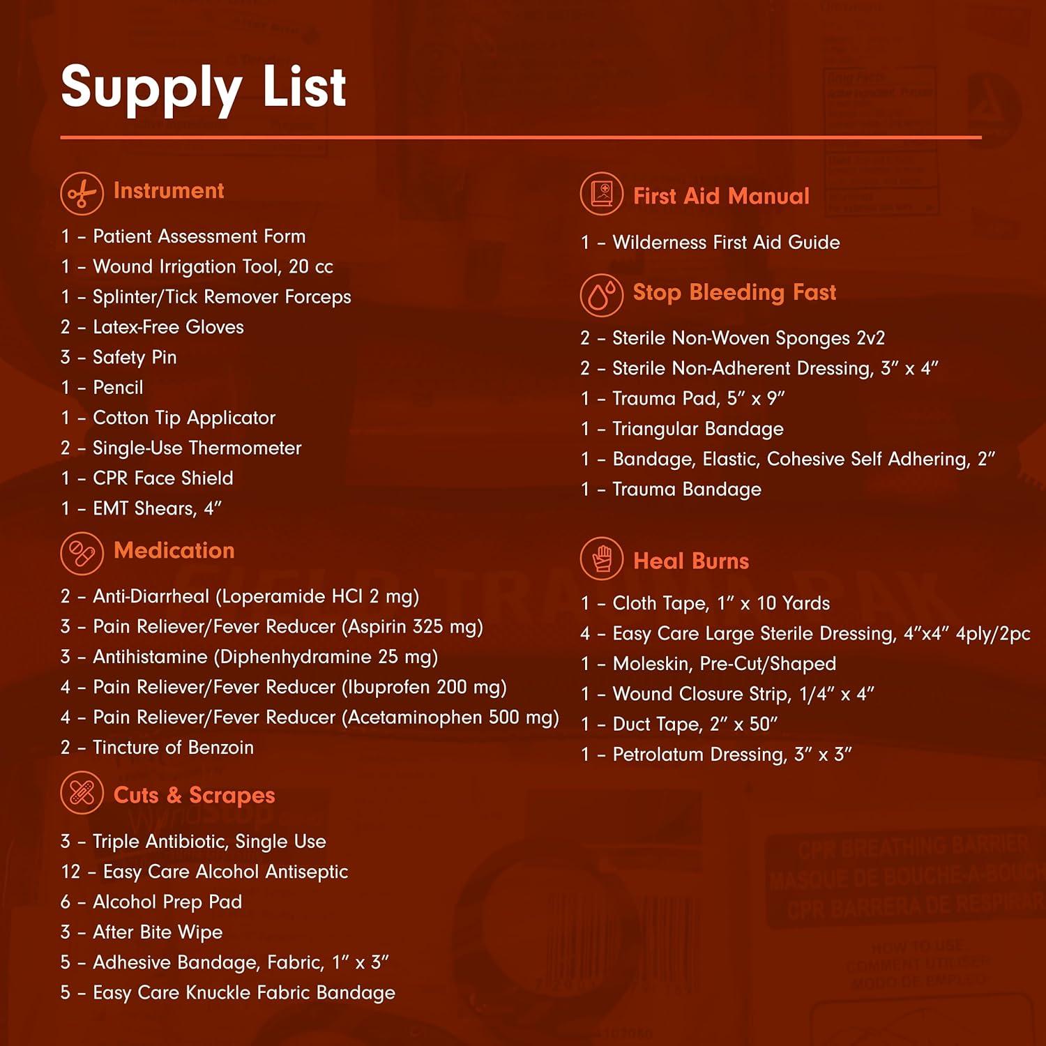 Kit de Primeros Auxilios Adventure Medical Kits Sportsman 300 - Para 6 Personas