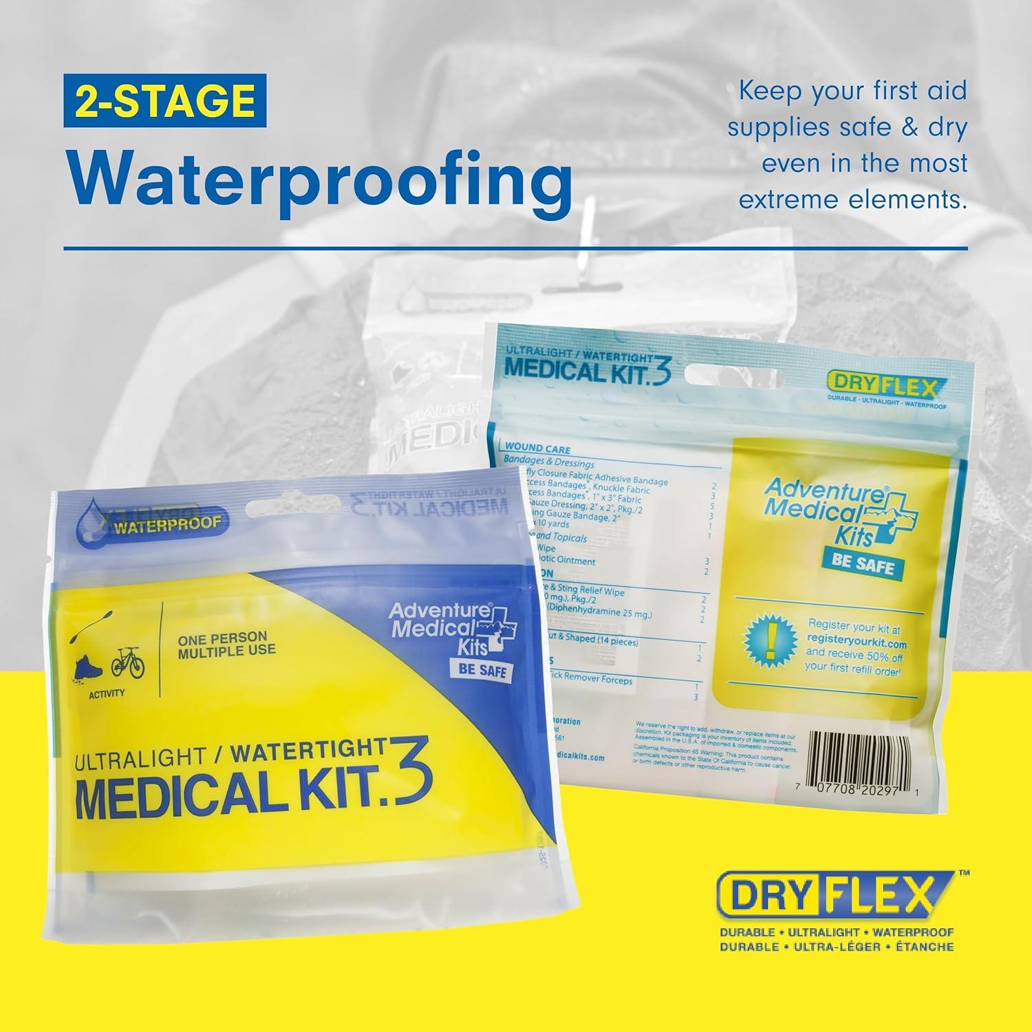 Kit Médico Ultraligero a Prueba de Agua - 1 Persona - 1-2 Días