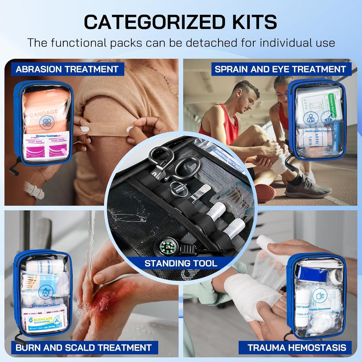 Kit de Primeros Auxilios Pasenhome 508 PCS XL Impermeable