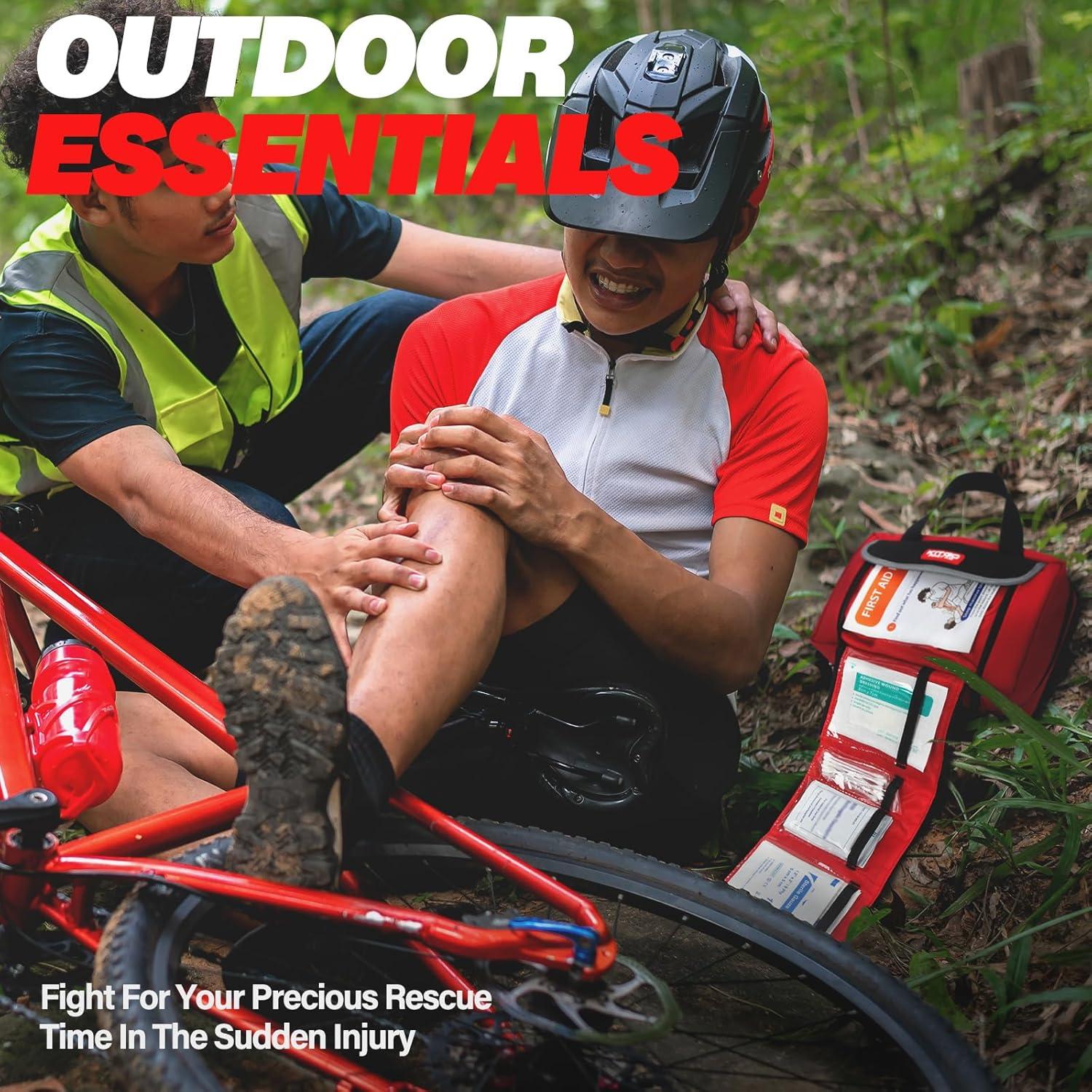 Kit de Primeros Auxilios Kitgo 218 Piezas Compacto Rojo