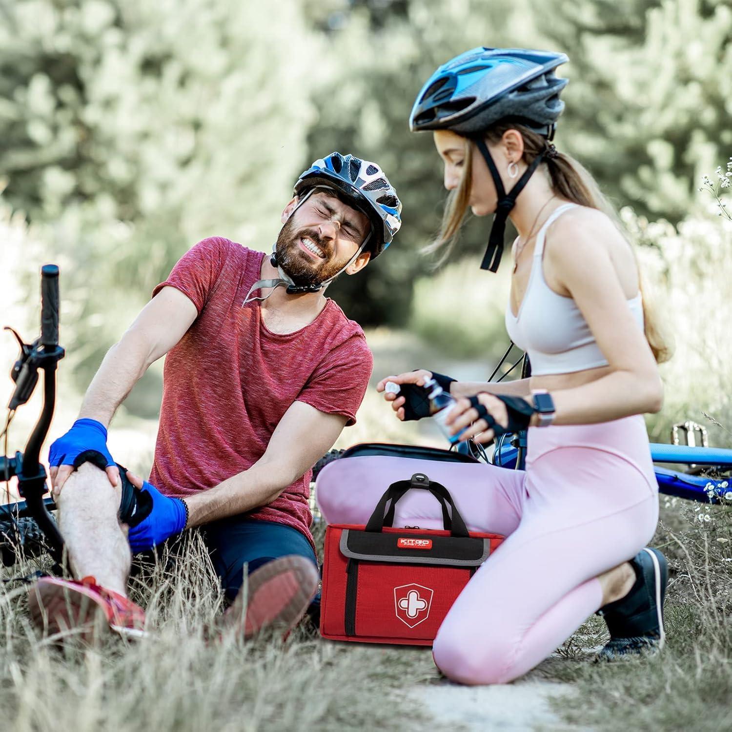 Kit de Primeros Auxilios Kitgo 218 Piezas Compacto Rojo