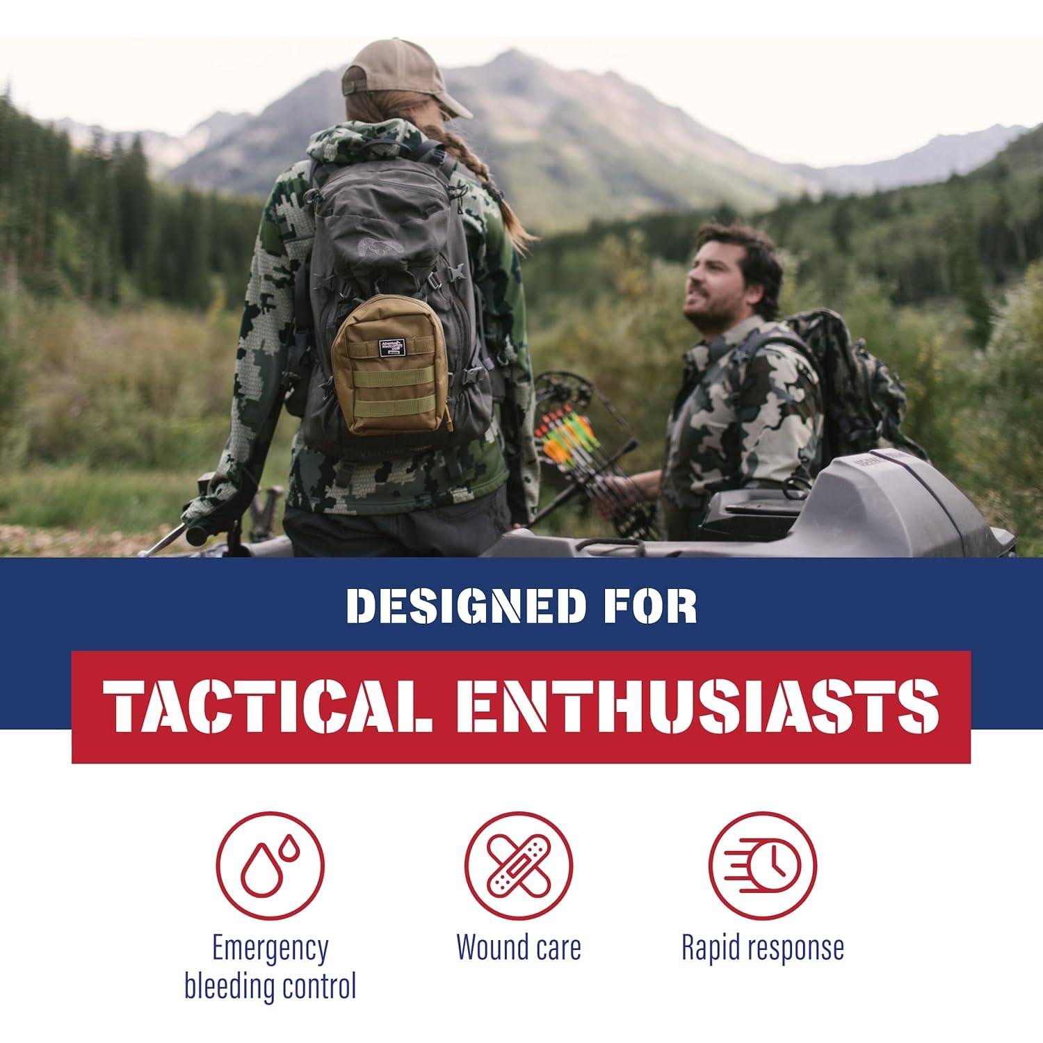 Kit de Trauma Adventure Medical 1.0 Caqui - Gasa Hemostática