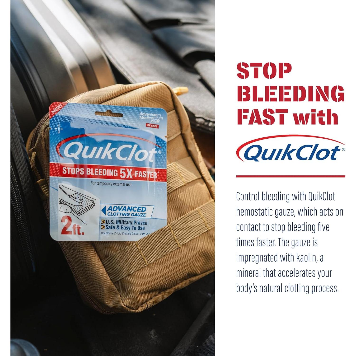 Kit de Trauma Adventure Medical 1.0 Caqui - Gasa Hemostática