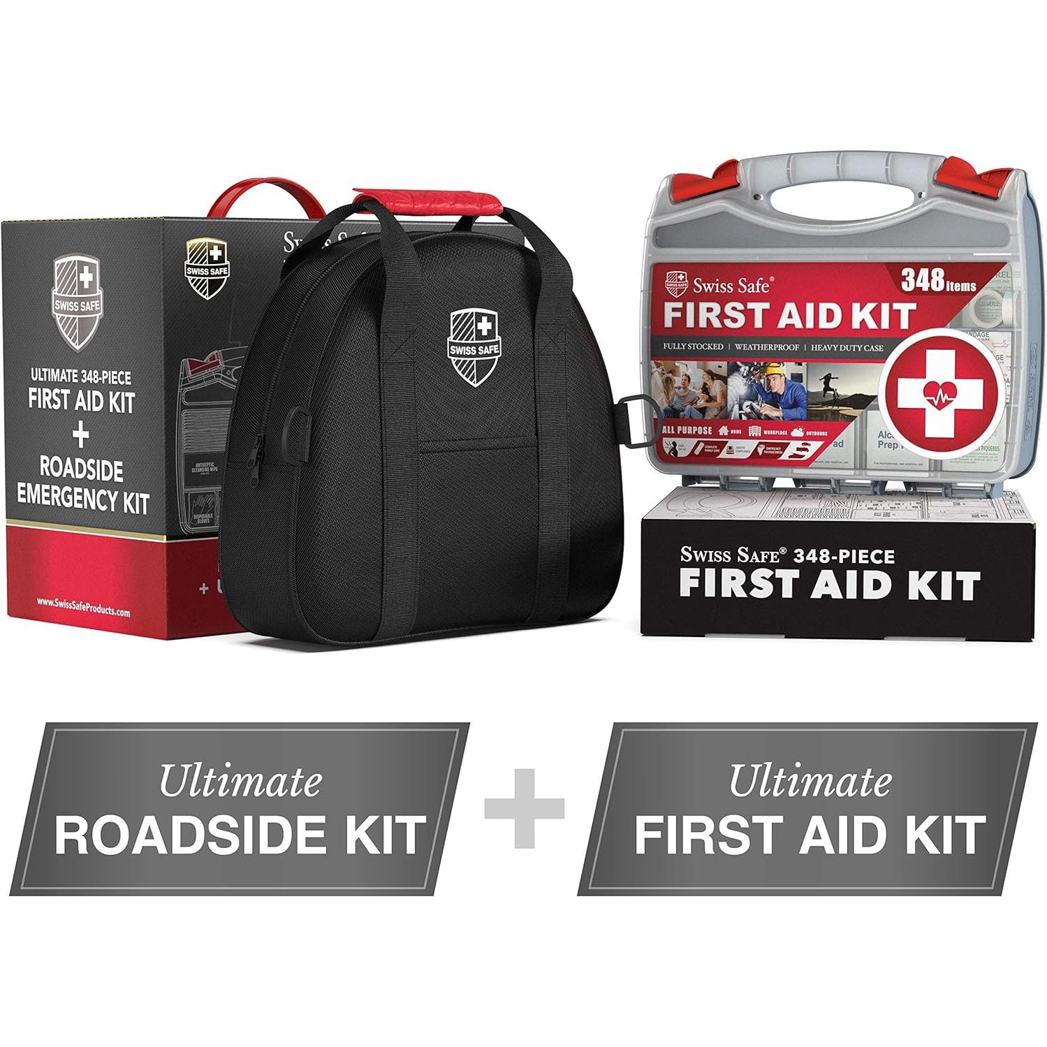 Kit de Emergencia para Automóviles Swiss Safe 378 Piezas