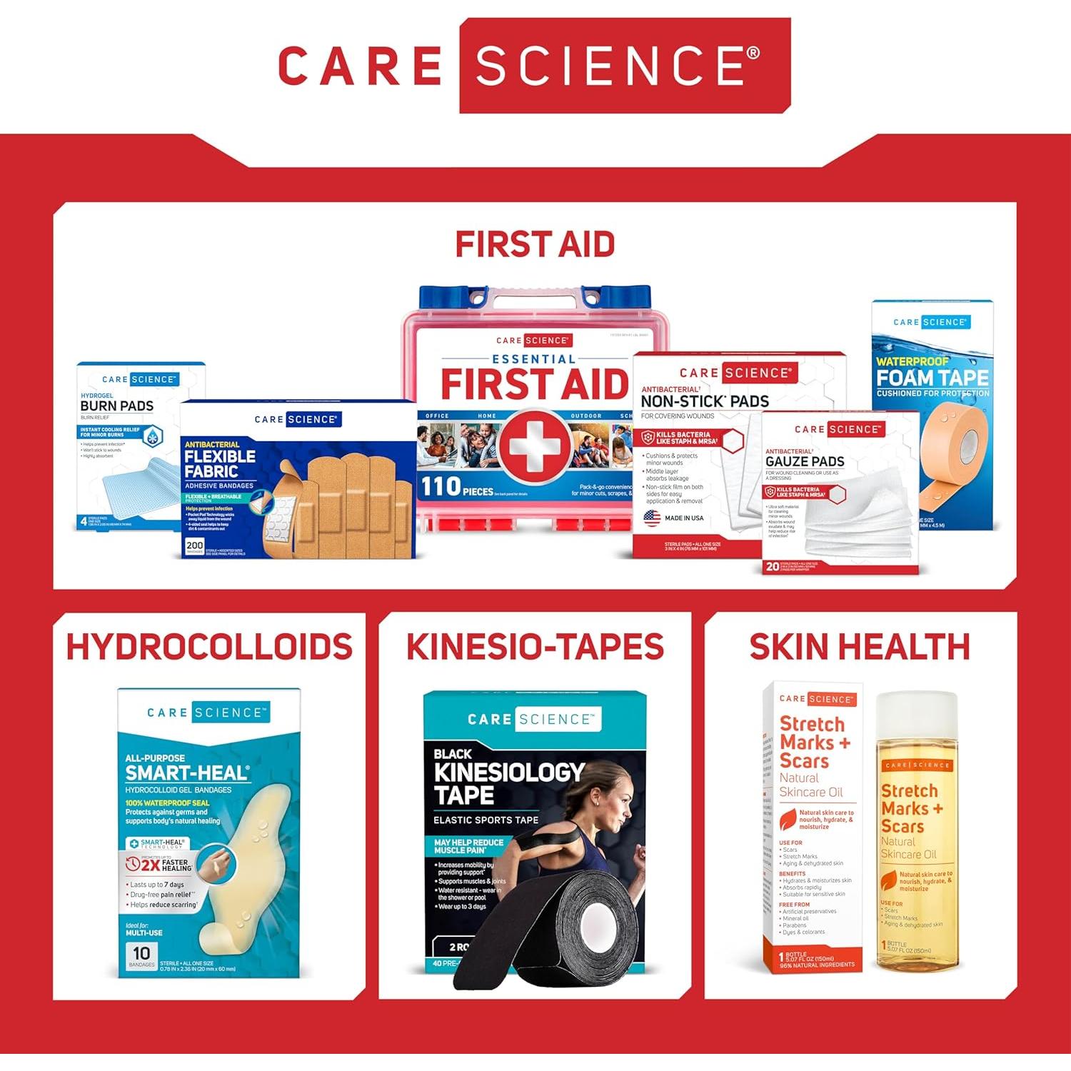 Kit de Primeros Auxilios Care Science 110 Piezas Profesional