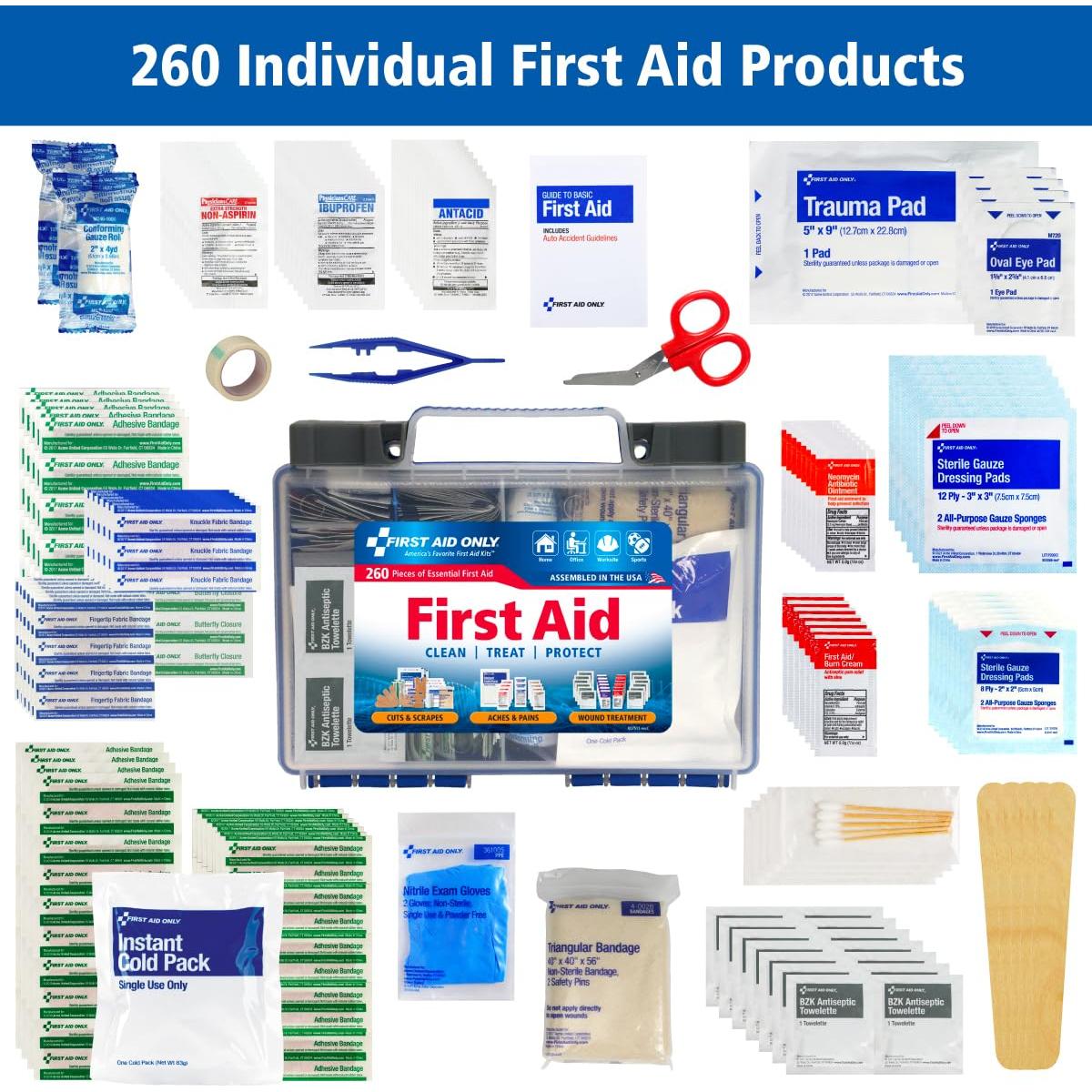 Kit de Primeros Auxilios First Aid Only 91248 para 50 Personas