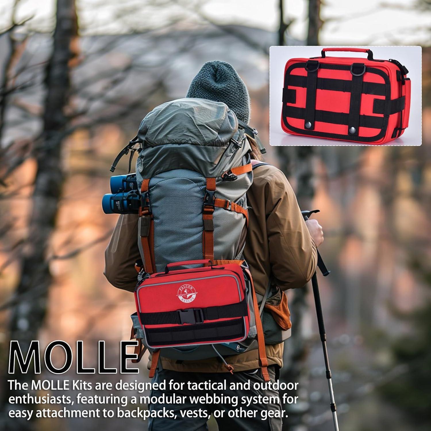 Kit de Primeros Auxilios FALCON RESCUE 418 Piezas para Emergencias