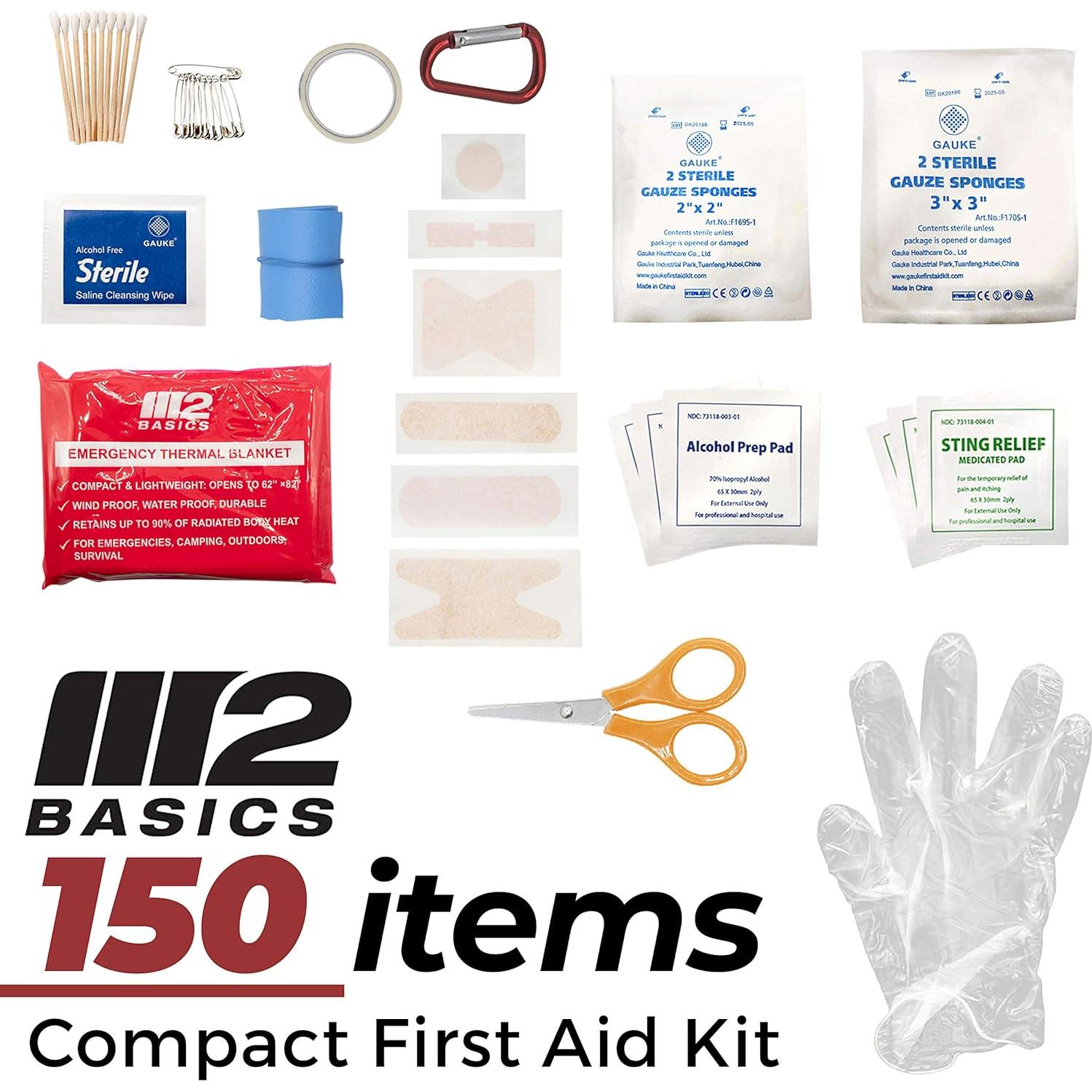Kit de Primeros Auxilios M2 BASICS 150 Piezas Compacto
