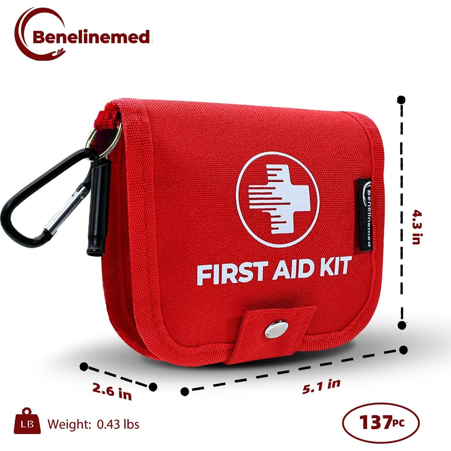 Kit de Primeros Auxilios Compacto Benelinemed 137 Piezas Rojo
