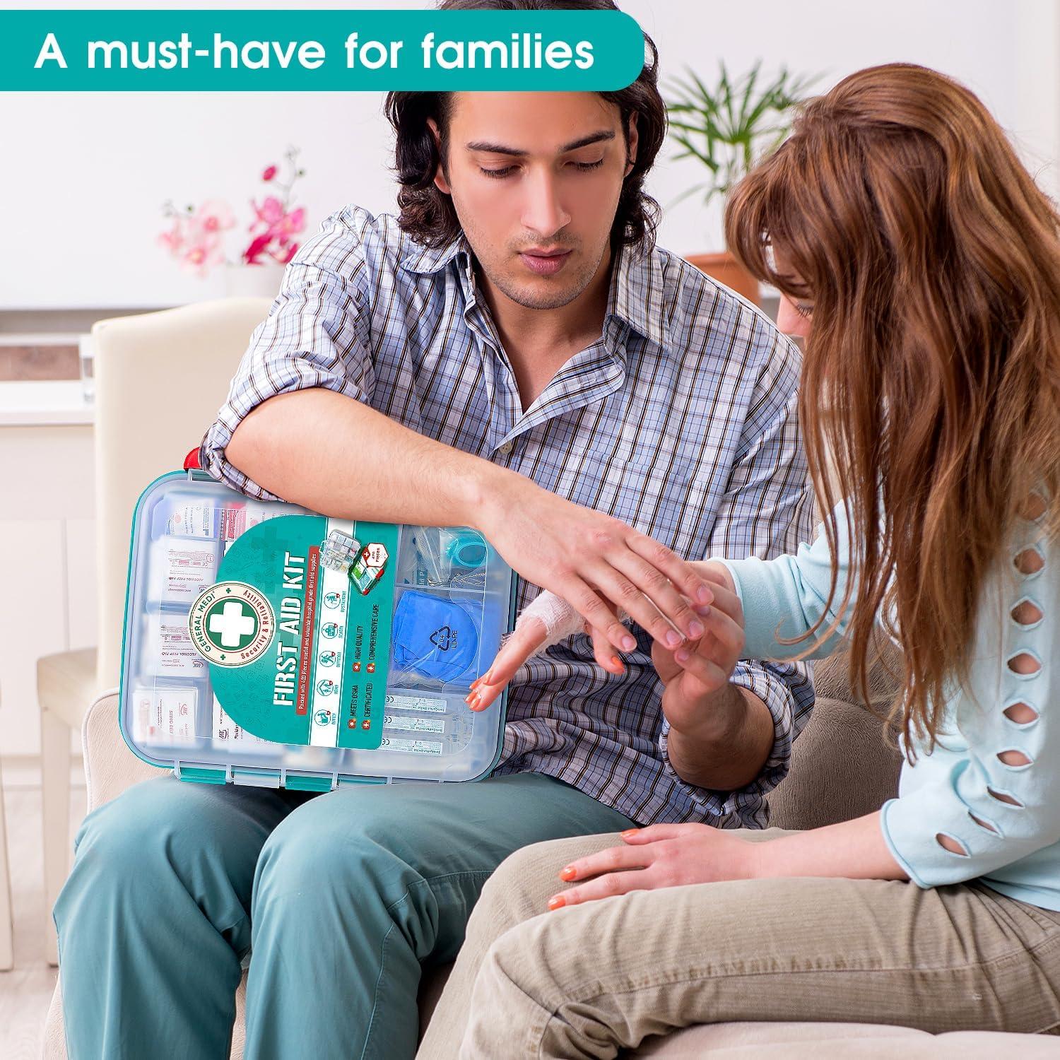 Kit de Primeros Auxilios General Medi 420 Piezas - Caja Dura