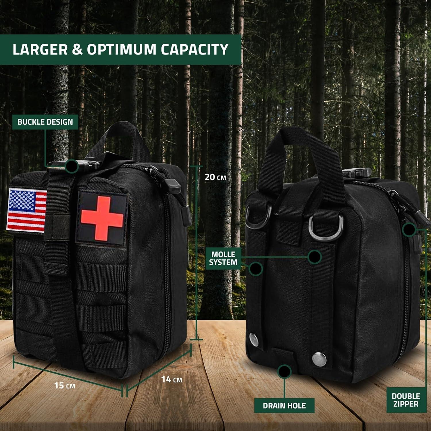 Kit de Supervivencia RKR OUTDOOR 210 Piezas para Camping