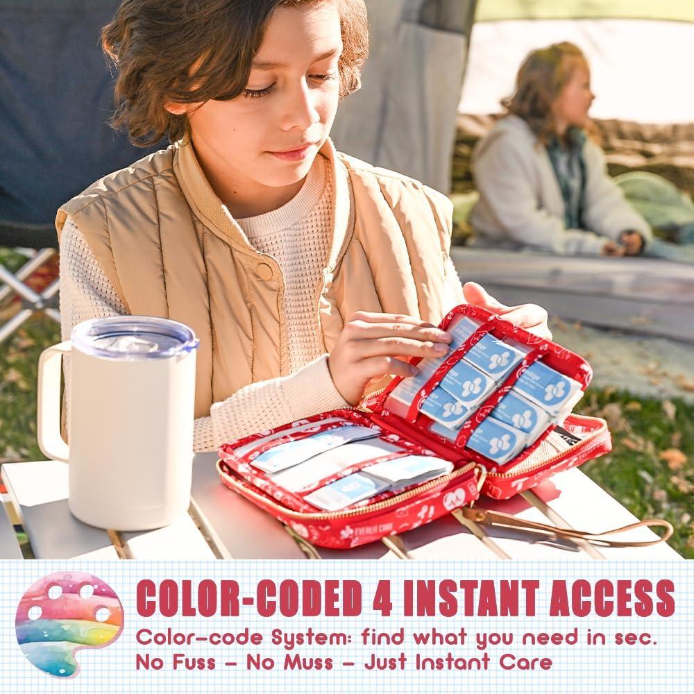 Kit de Primeros Auxilios EVERLIT 200 Piezas para Niños