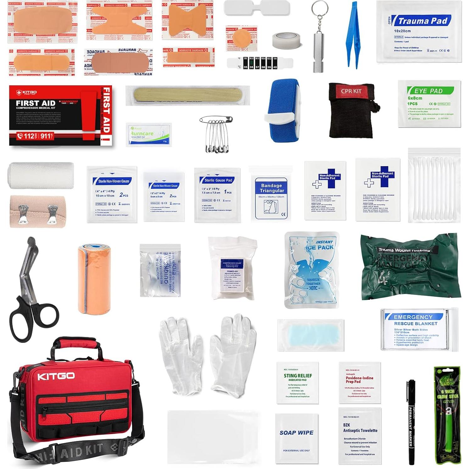 Kit de Primeros Auxilios Grande KITGO Multiusos 1.96kg