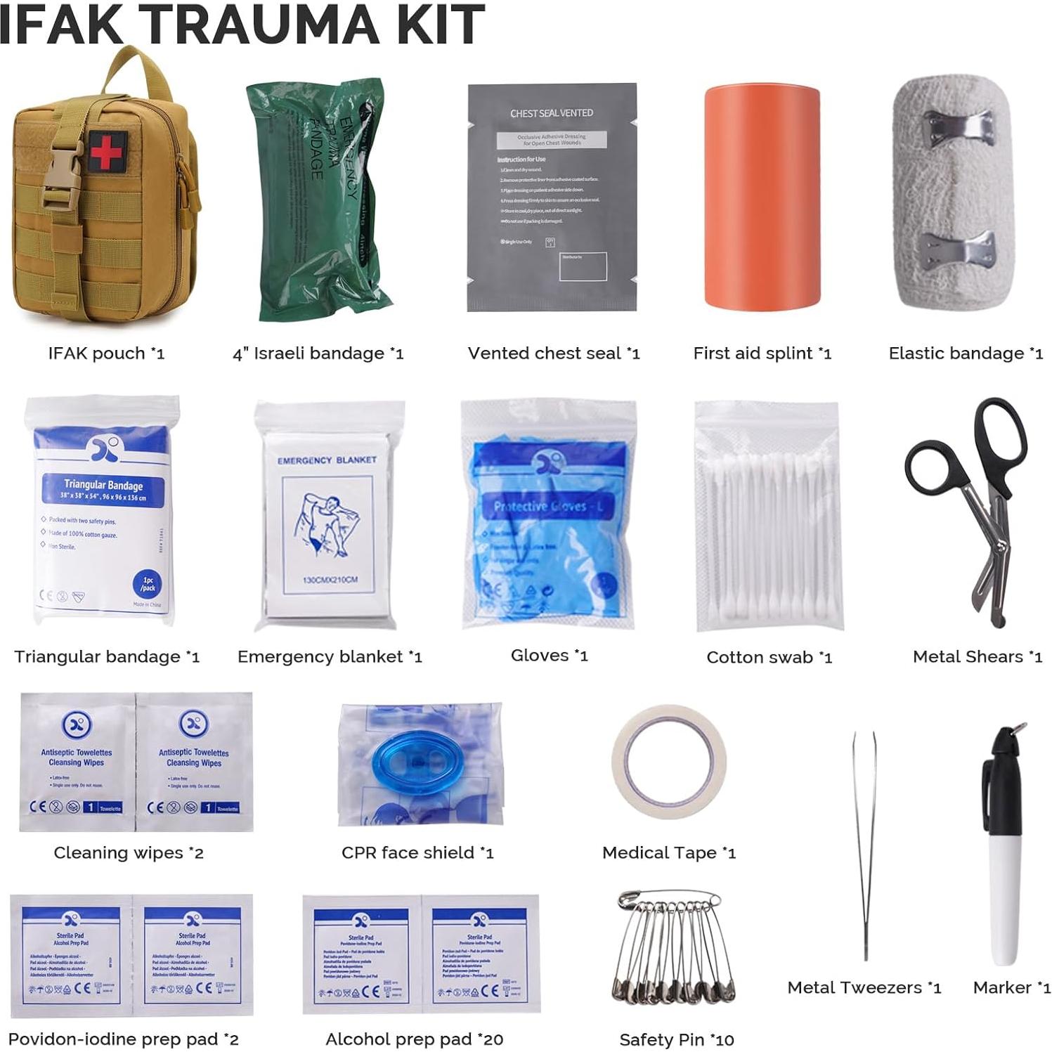 Kit de Primeros Auxilios IFAK Greetmed para Emergencias 0.62 kg