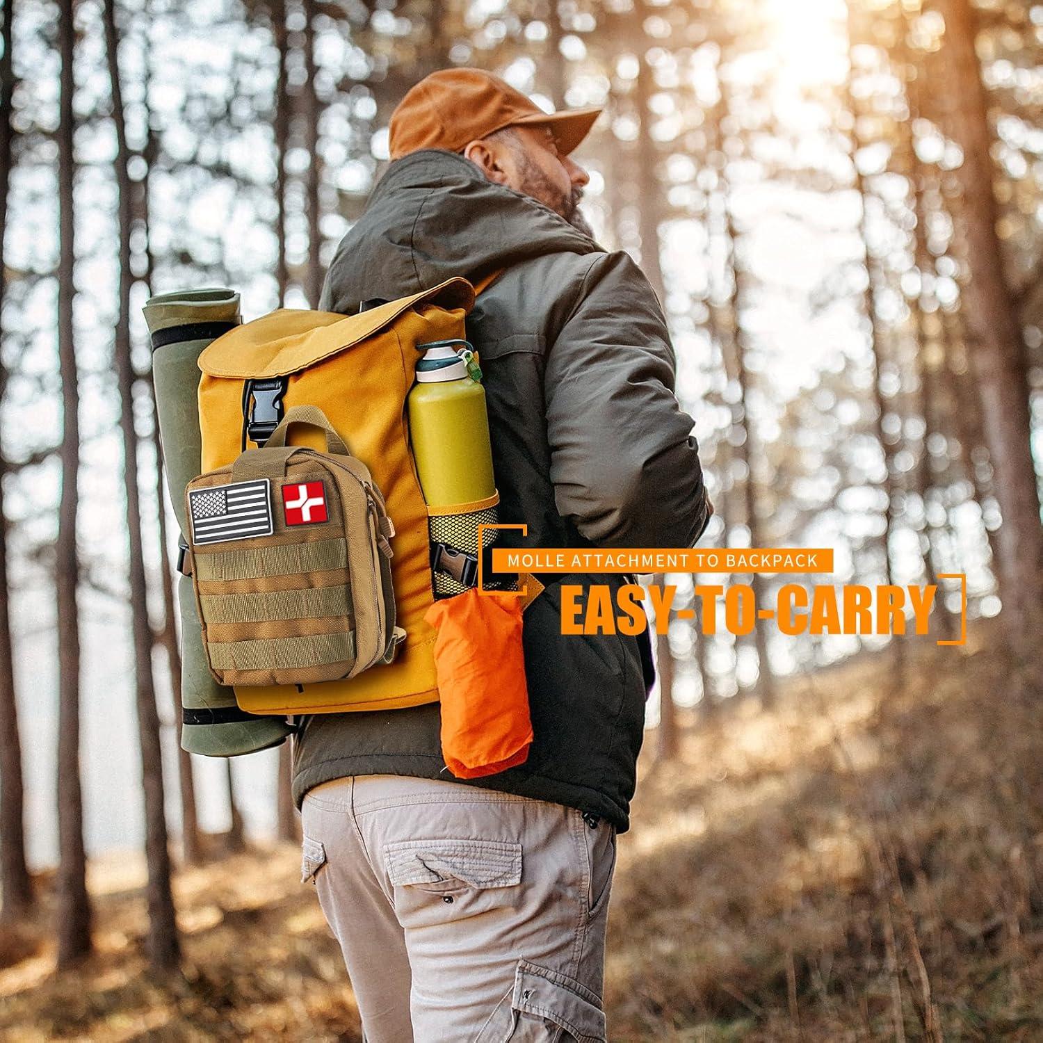 Kit de Primeros Auxilios y Supervivencia Dlmd 288 Piezas Caqui