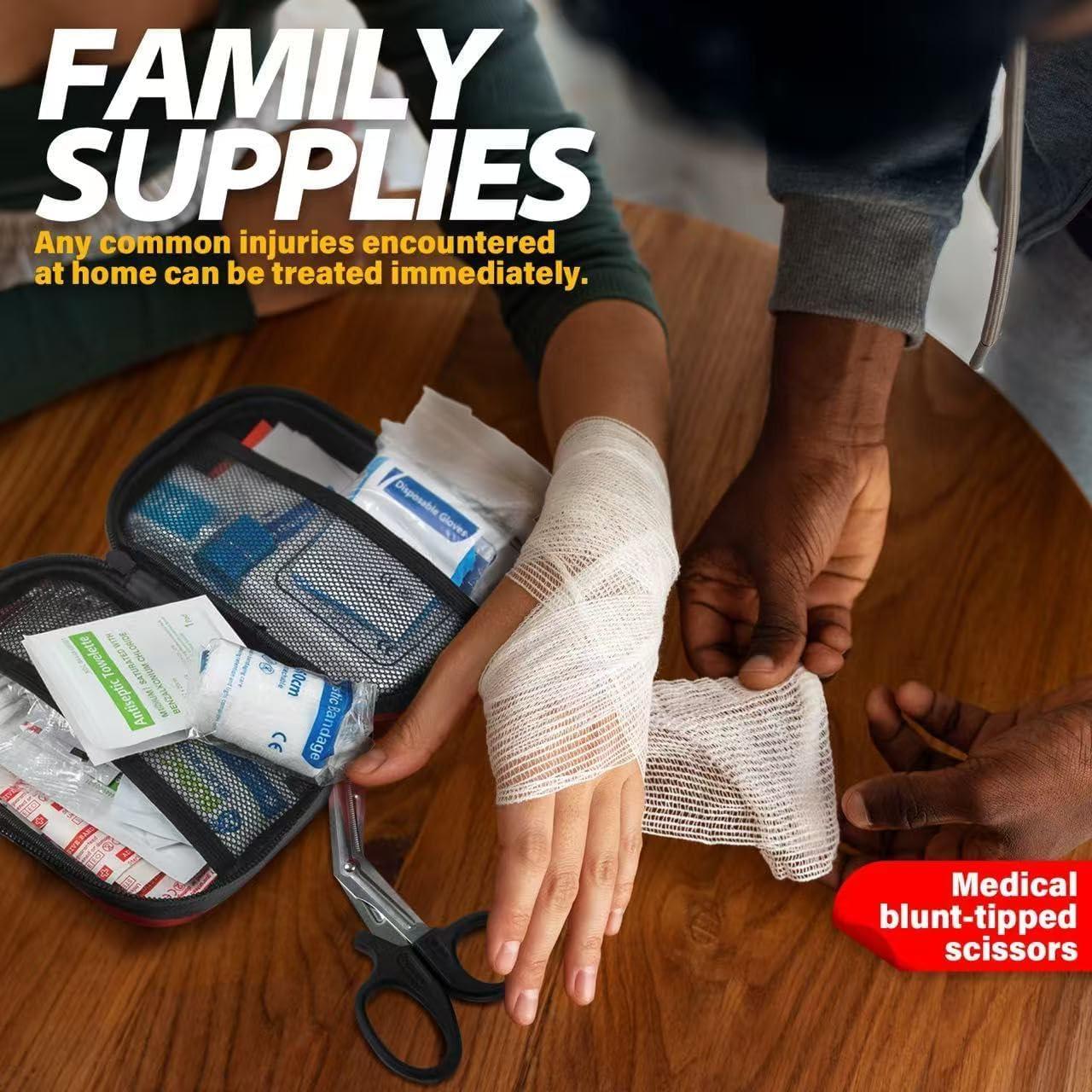 Kit de Primeros Auxilios L&L 120 Piezas Impermeable Rojo