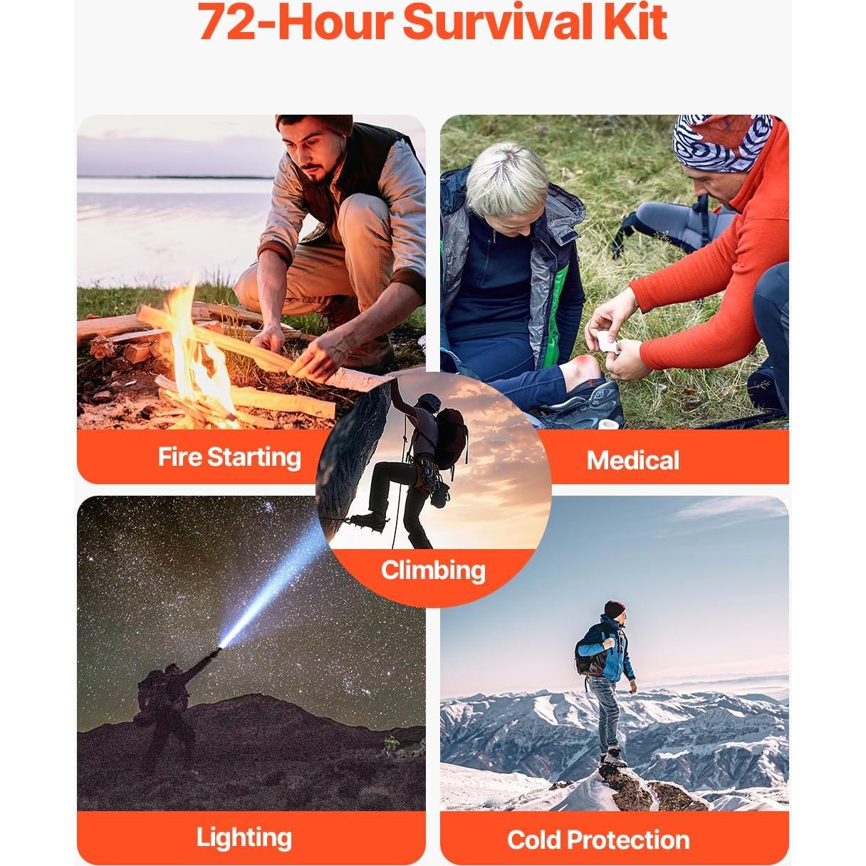 Kit de Primeros Auxilios VEVOR 250 Piezas Nylon 600D