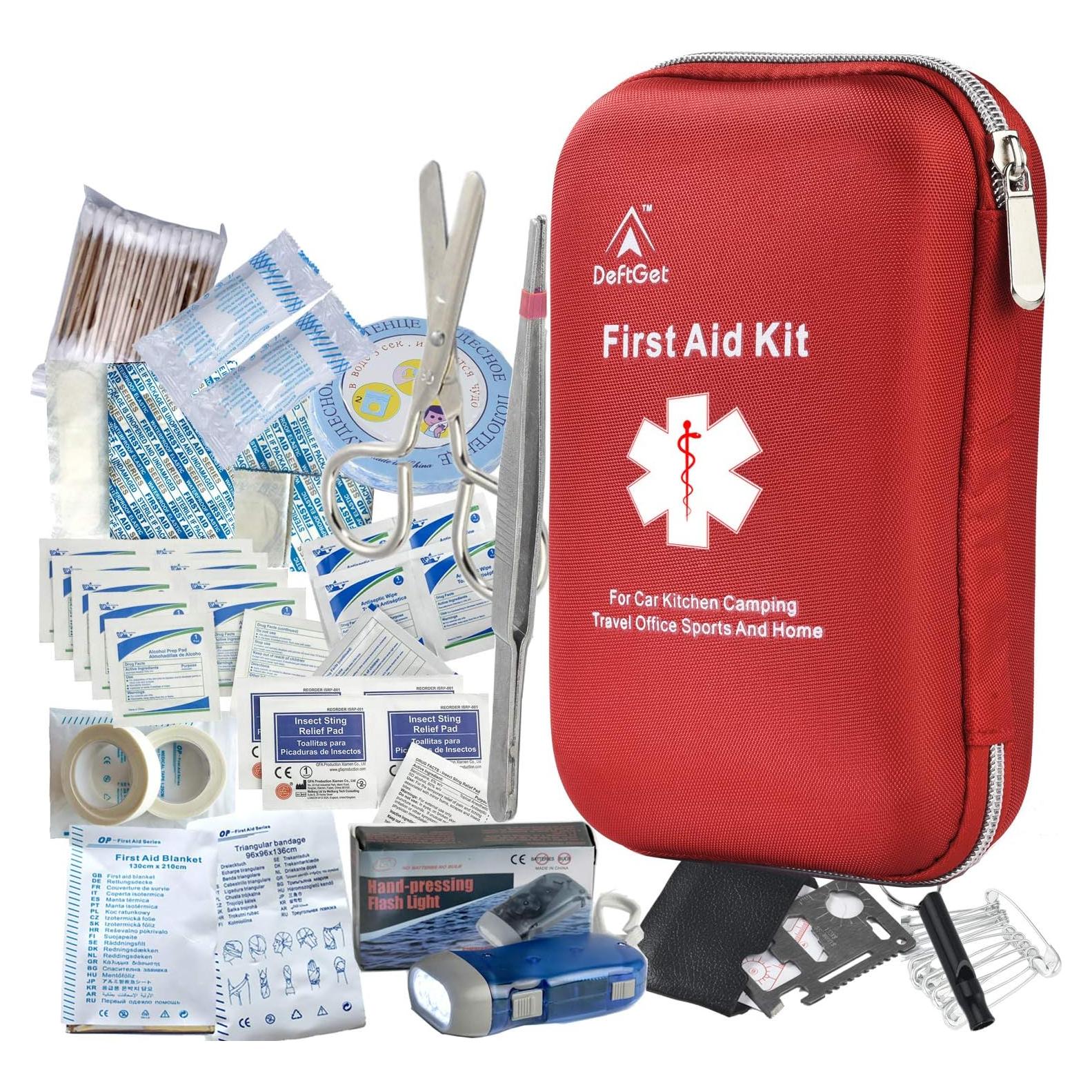 Kit de Primeros Auxilios Deftget 163 Piezas Impermeable