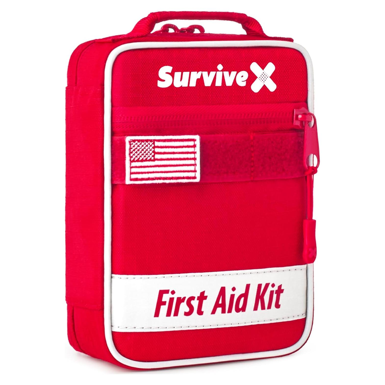 Kit de Primeros Auxilios Compacto SurviveX - 14x9.5x18.5cm