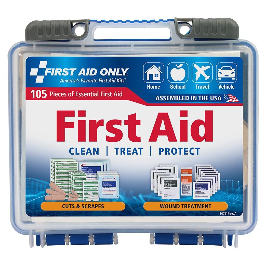 Kit de Primeros Auxilios Pac-Kit 91249, 105 Piezas para Hogar y Viajes