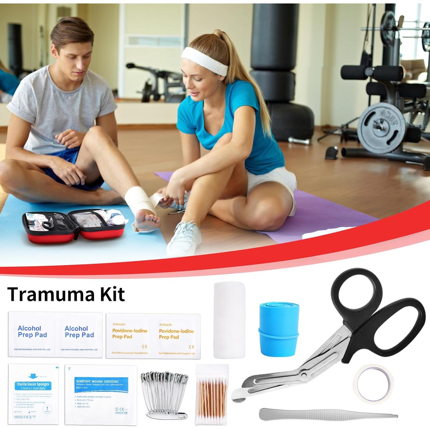 Kit de Primeros Auxilios Pumier Compacto Impermeable 263 Piezas