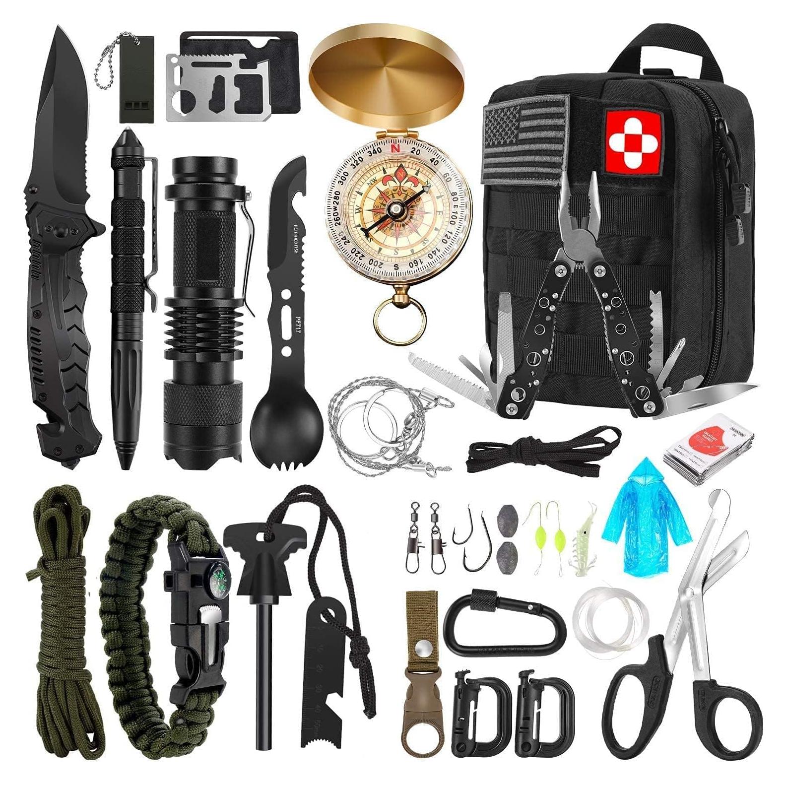 Kit de Supervivencia 32 en 1 Verifygear con Mochila Táctica