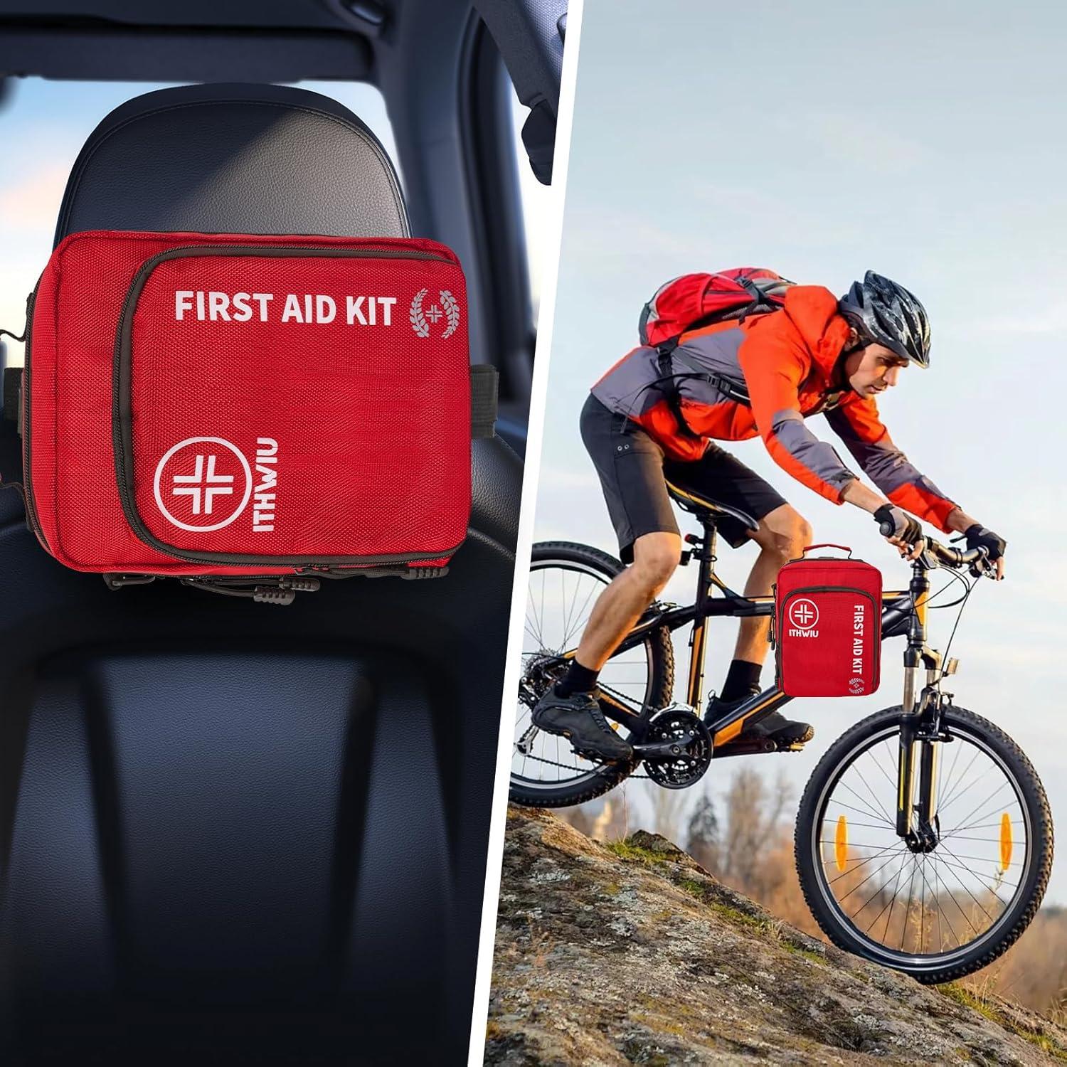 Kit de Primeros Auxilios ITHWIU 400 Piezas Impermeable Rojo