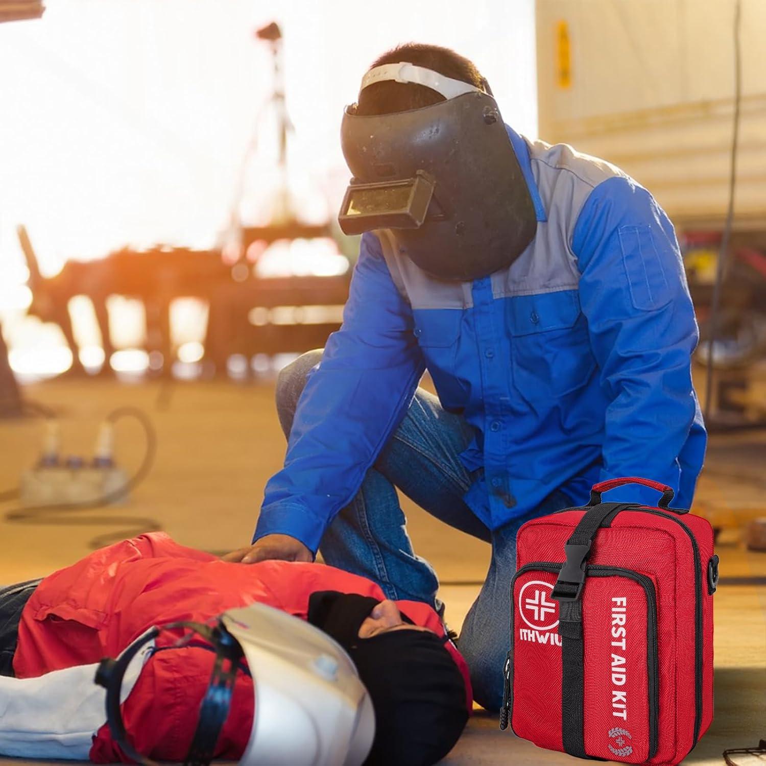 Kit de Primeros Auxilios ITHWIU 400 Piezas Impermeable Rojo