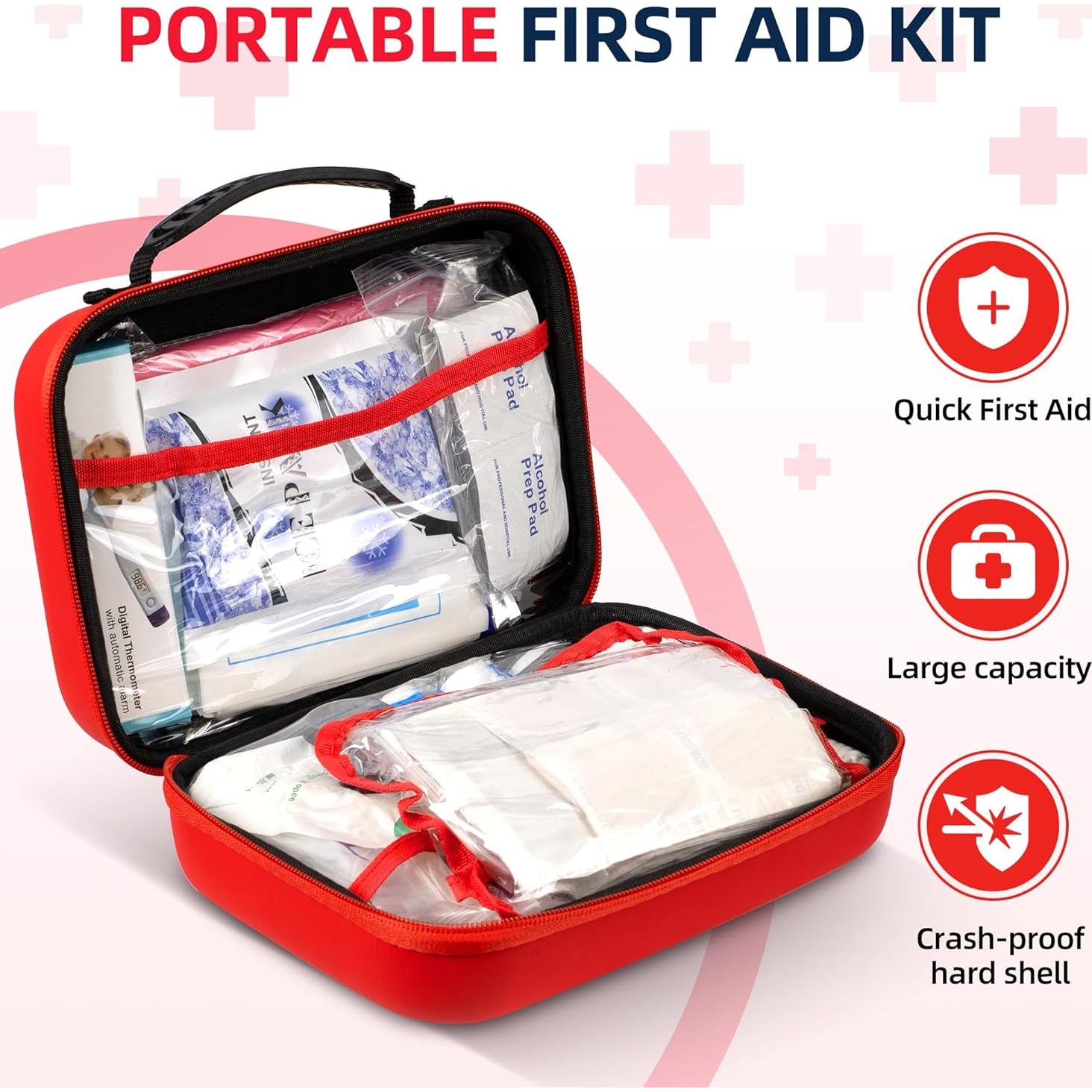 Kit de Primeros Auxilios Profesional PronteeAid 300pcs Compacto