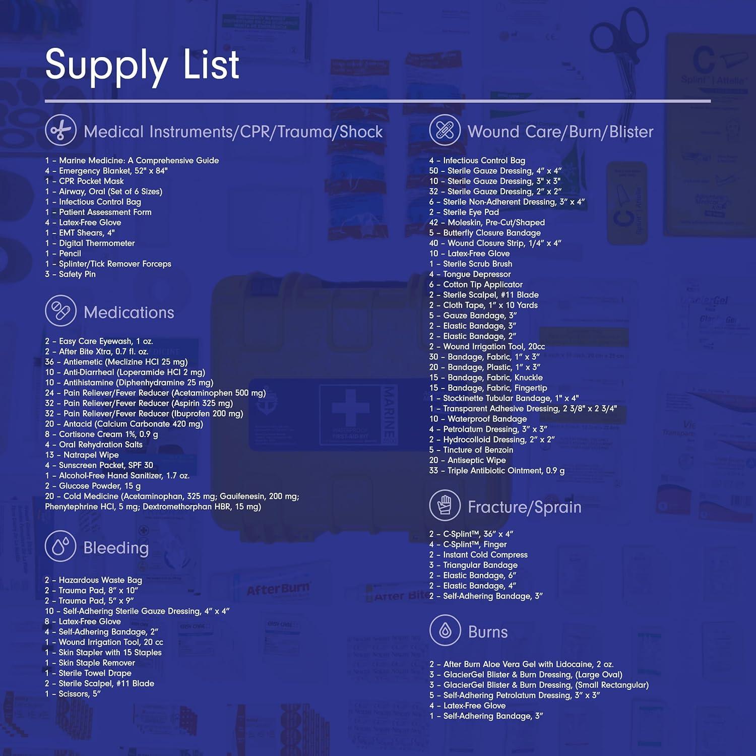 Kit Médico de Primeros Auxilios Adventure Medical 3500 Marino