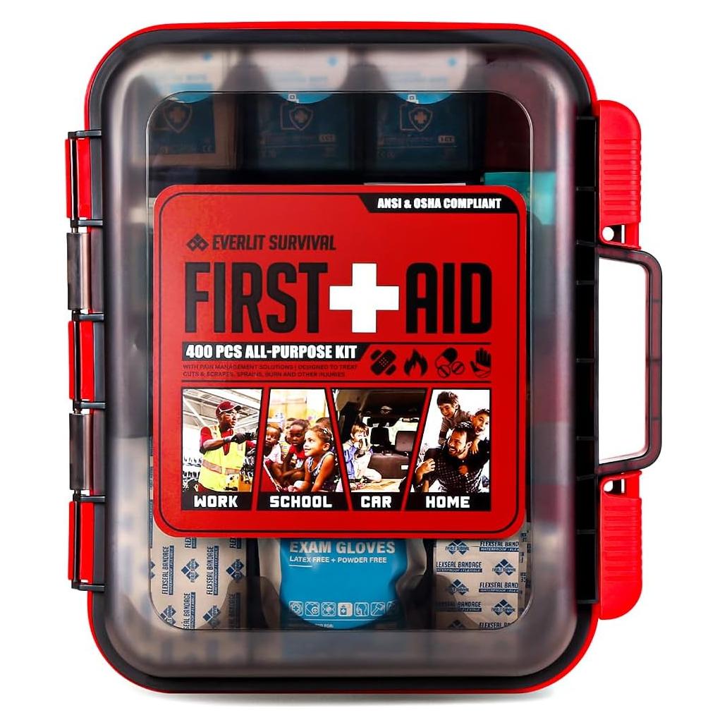 Kit de Primeros Auxilios 400 Pcs EVERLIT para Emergencias
