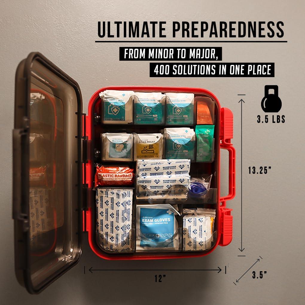 Kit de Primeros Auxilios 400 Pcs EVERLIT para Emergencias