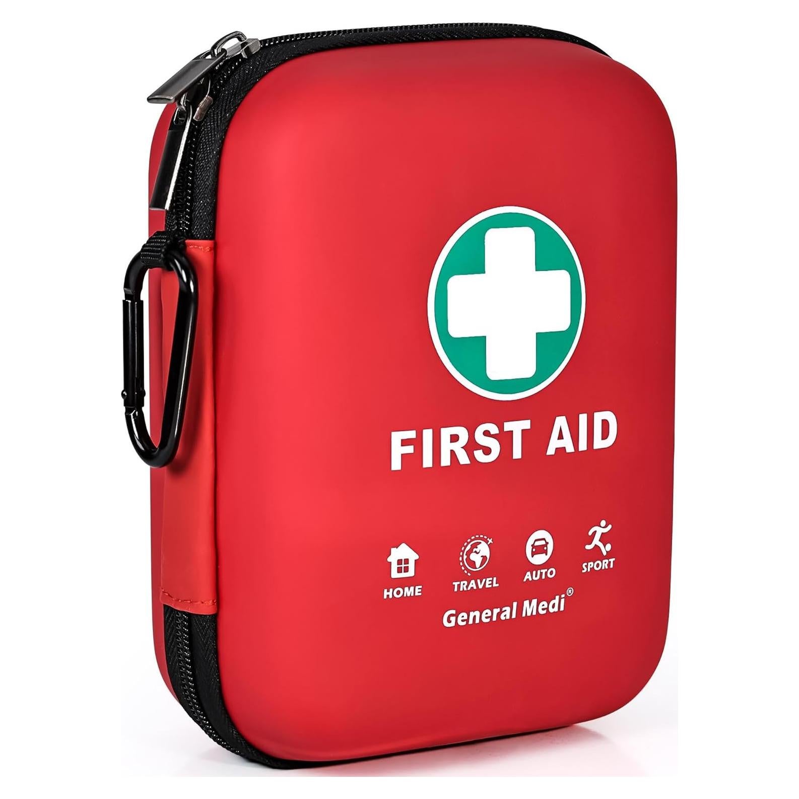 Kit de Primeros Auxilios General Medi - 170 Piezas - Rojo