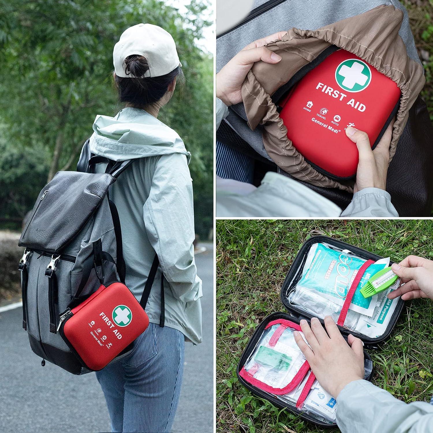 Kit de Primeros Auxilios General Medi - 170 Piezas - Rojo