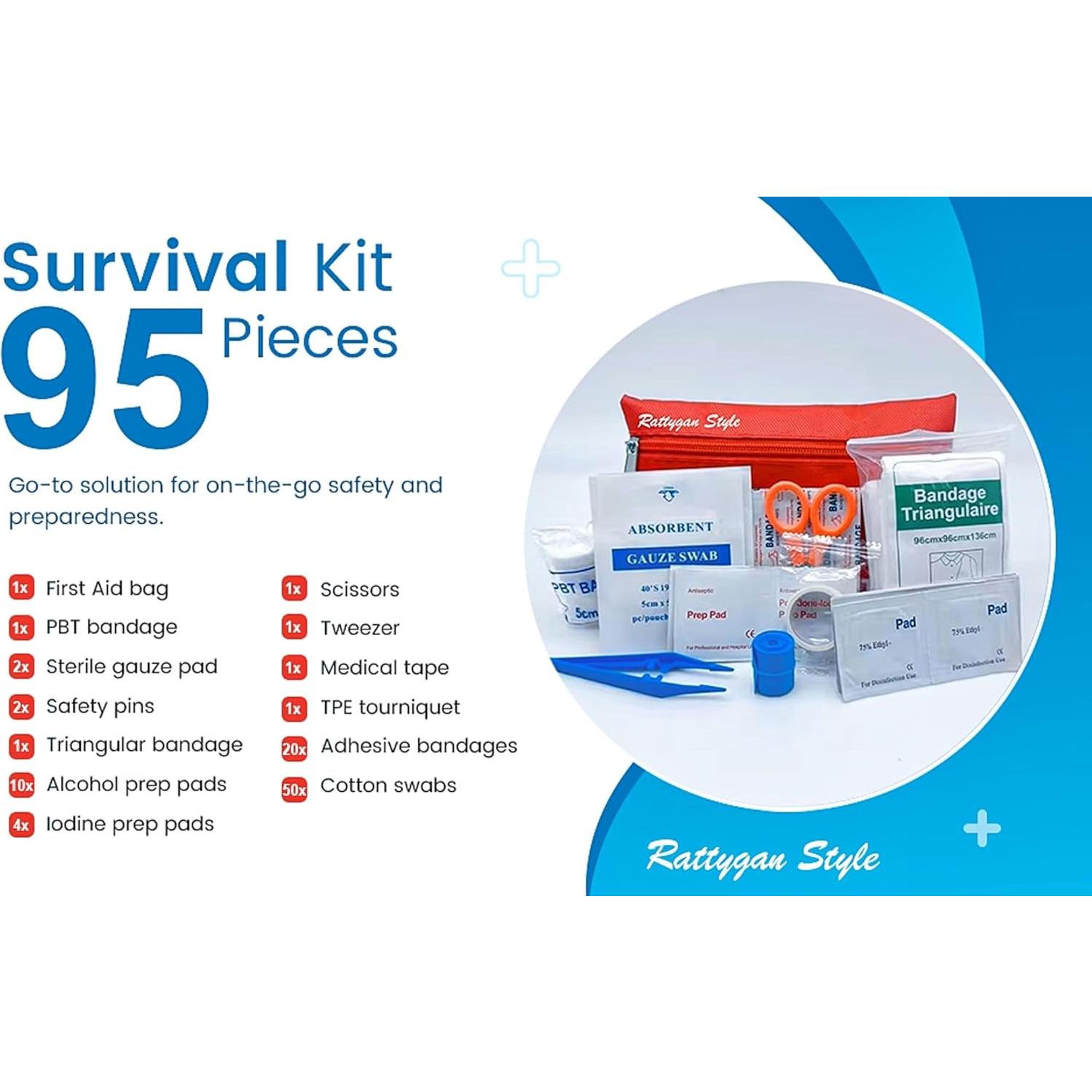 Kit de Primeros Auxilios de Viaje Rattygan Style 35 Piezas