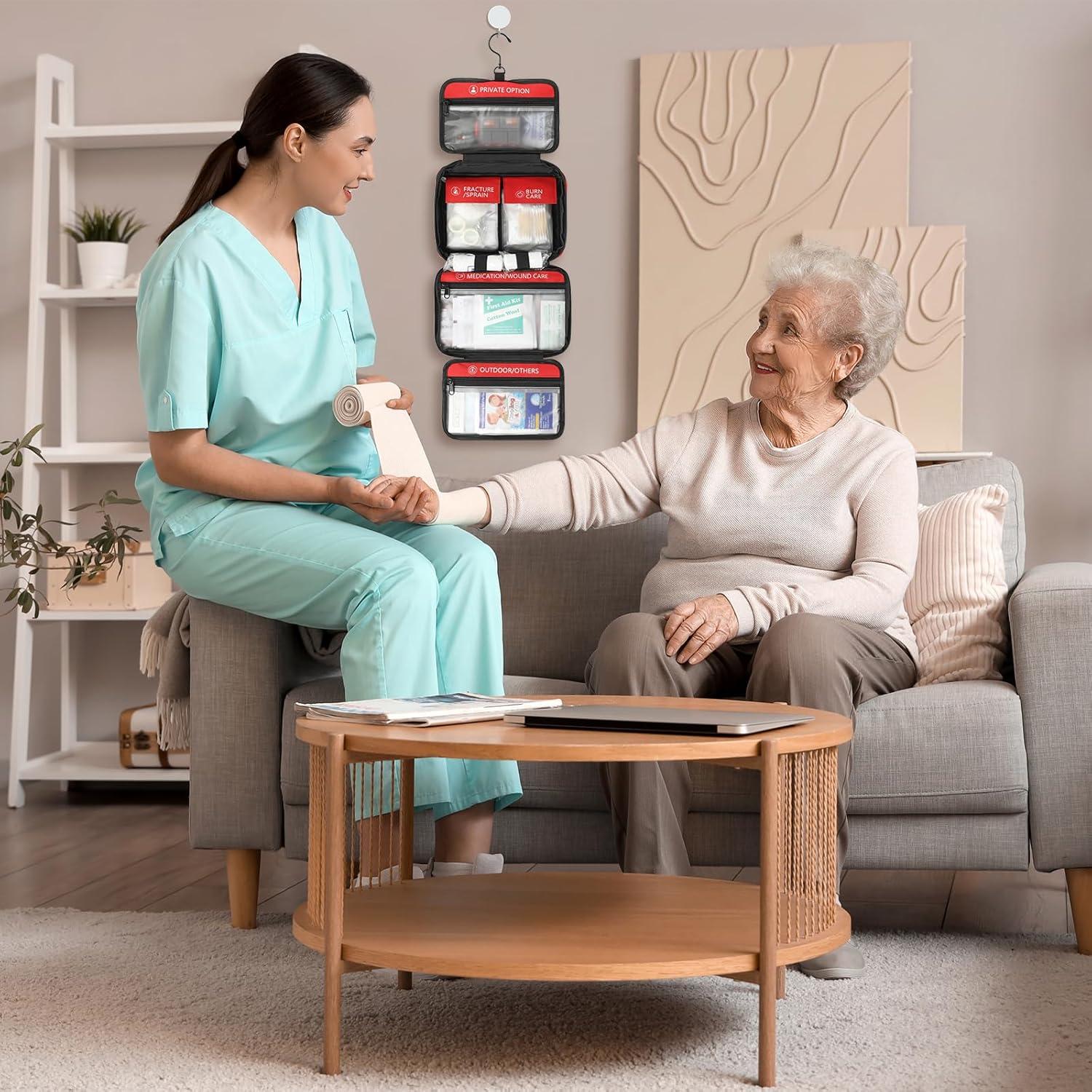 Kit de Primeros Auxilios Heltrek 450 Piezas Portátil para Emergencias