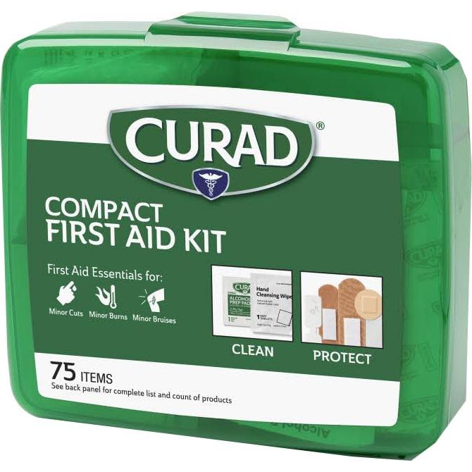 Kit de Primeros Auxilios Compacto Curad 75 Piezas Verde