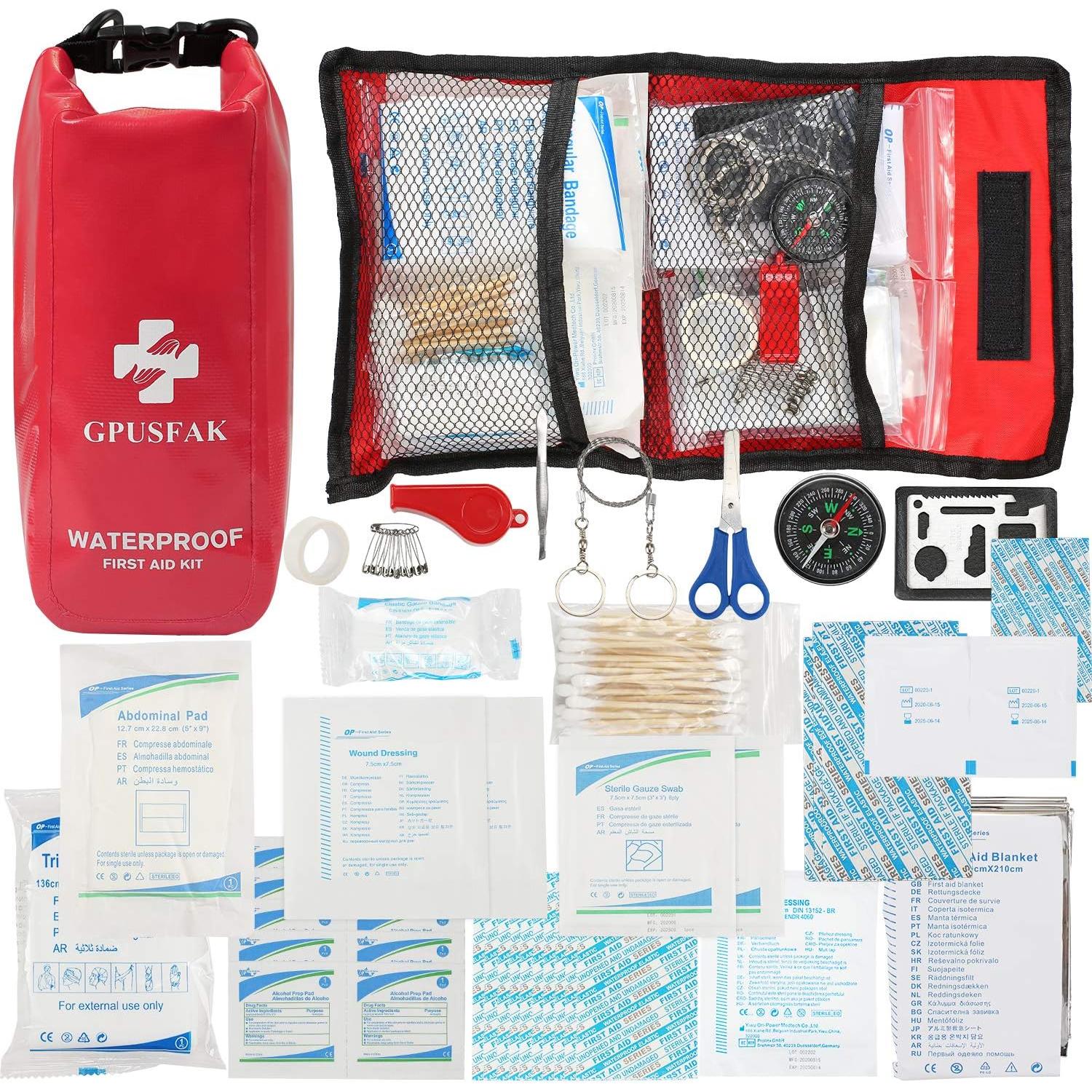 Kit de Emergencia para Barcos GPUSFAK 103 Piezas Impermeable