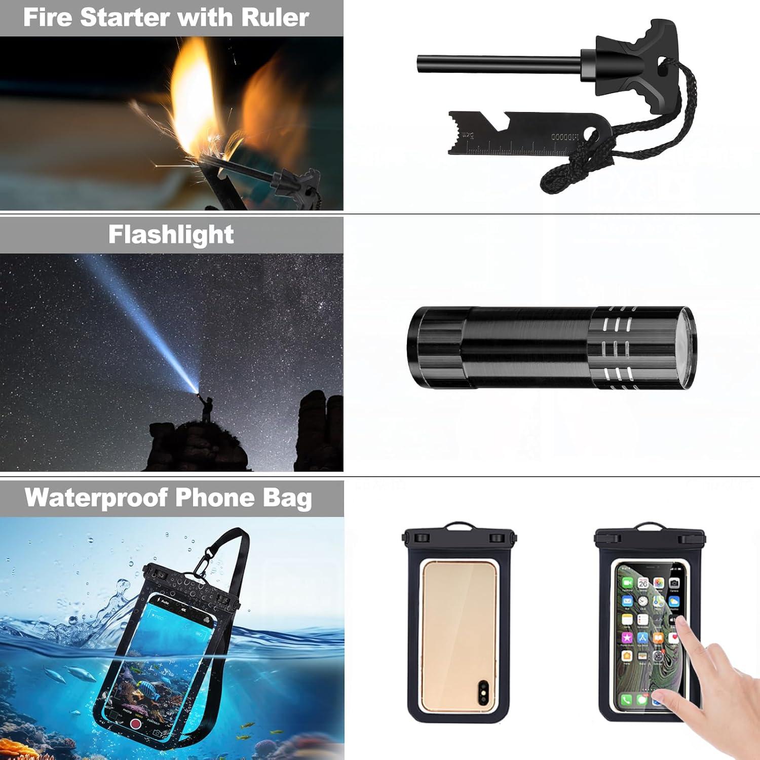 Kit de Emergencia para Barcos GPUSFAK 103 Piezas Impermeable