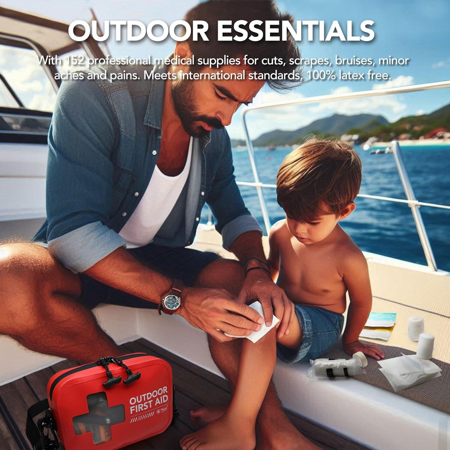 Kit de Primeros Auxilios 152 PCS THRIAID Impermeable 18.7x13 cm