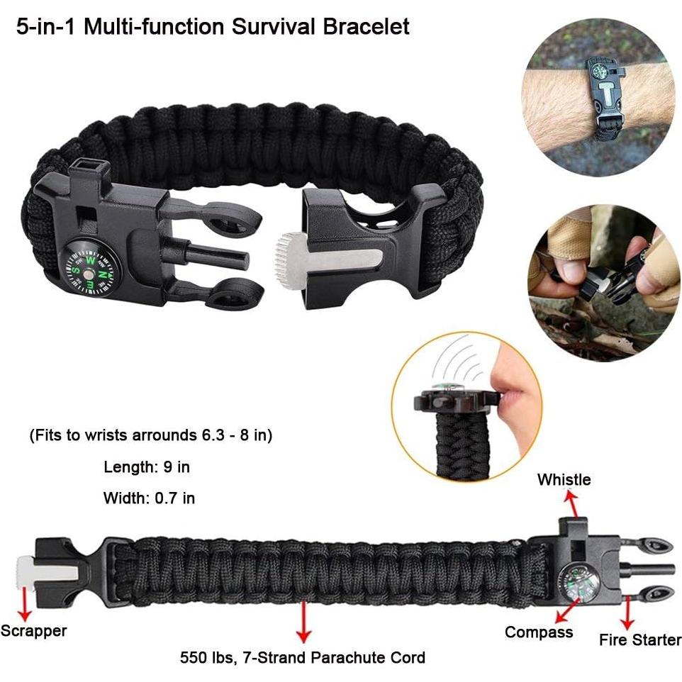 Kit de Supervivencia 16 en 1 Tianers - Herramientas EDC Compactas