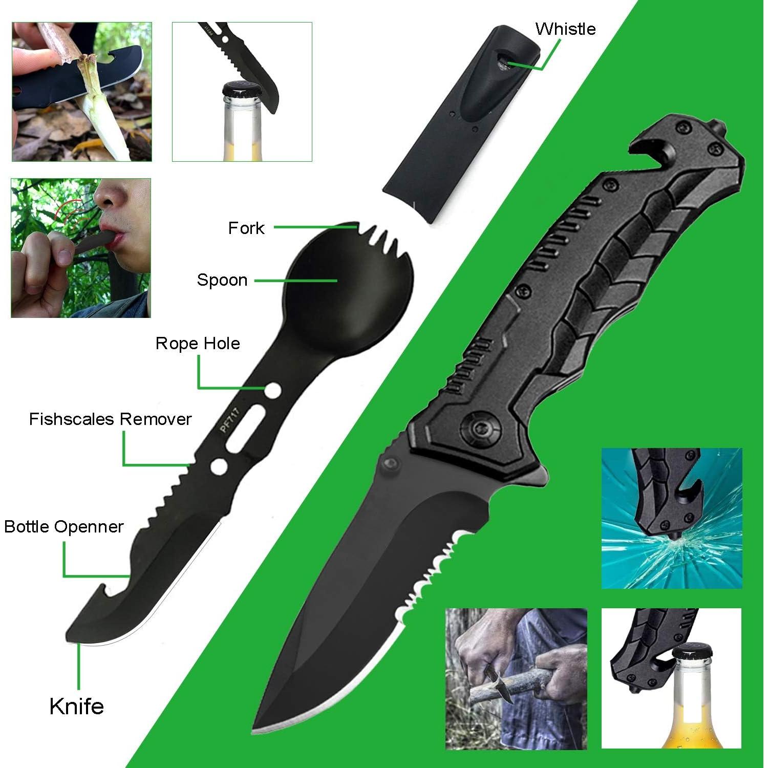 Kit de Supervivencia 16 en 1 Tianers - Herramientas EDC Compactas