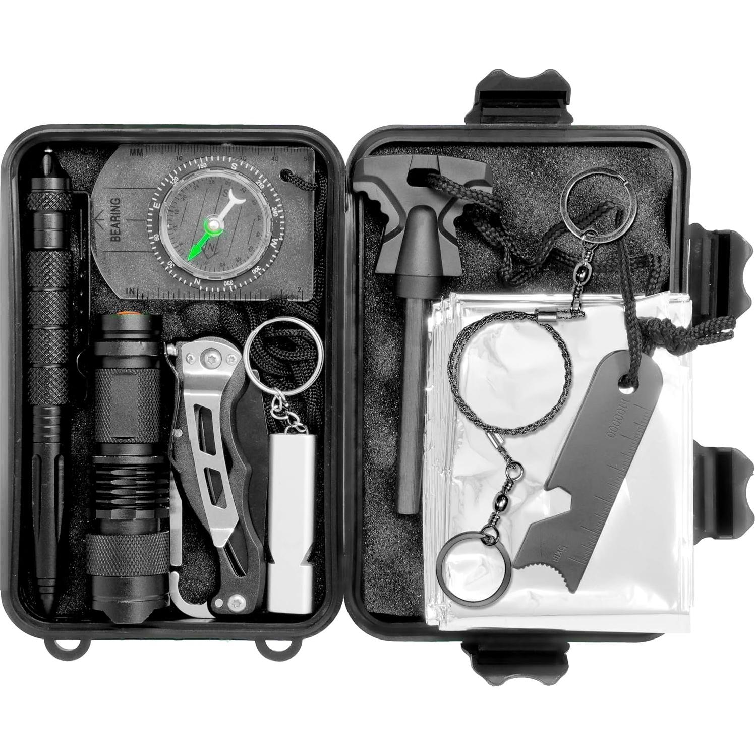 Kit de Supervivencia Táctico VViViD 10 en 1 para Camping