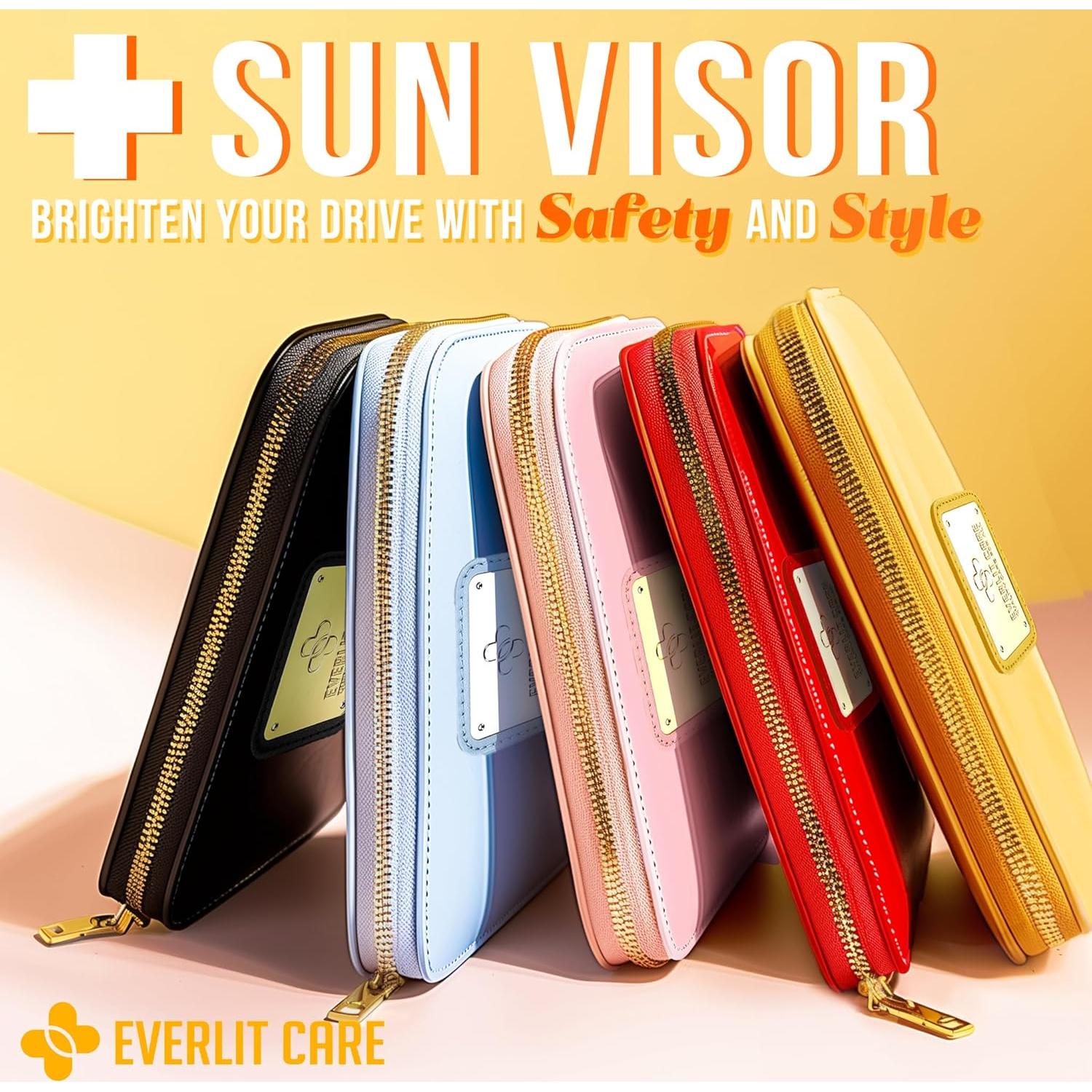 Car First Aid Kit with Emergency Supplies Survival Gear Including Window Breaker Disposable Urine Bag Mountable Survival Kit for Family Travel in Car (Cyan)