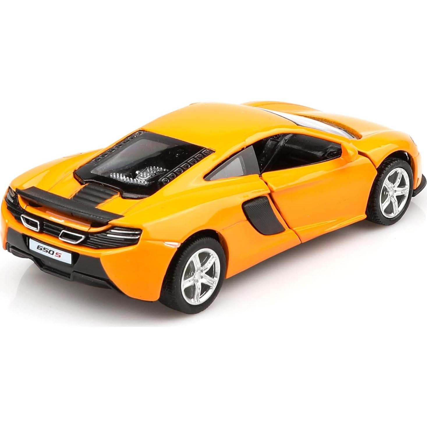 Coche de metal TOKAXI McLaren 650S a escala 1/36 retroceso